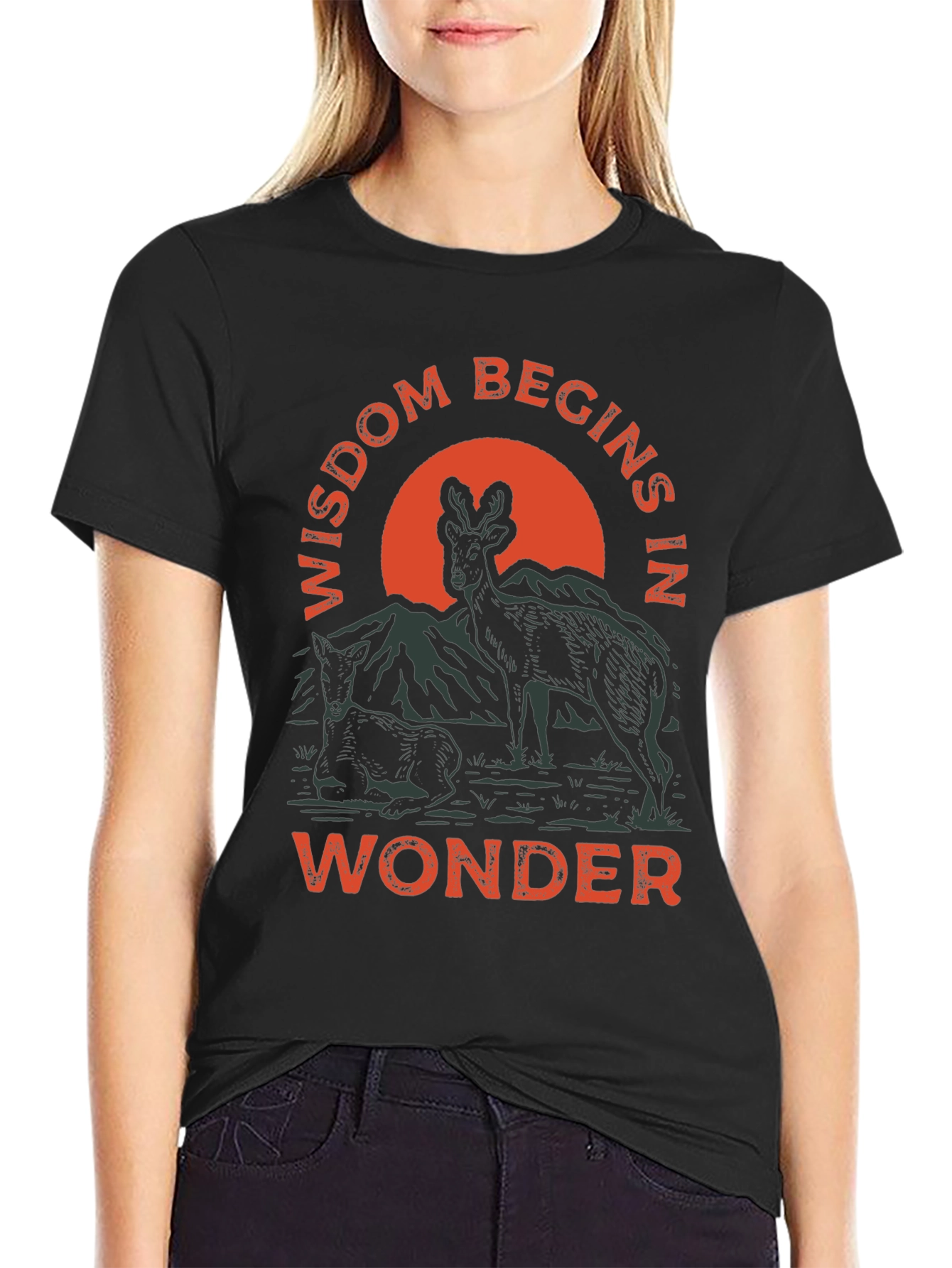 Wisdom Begins in Wonder Graphic Tee
