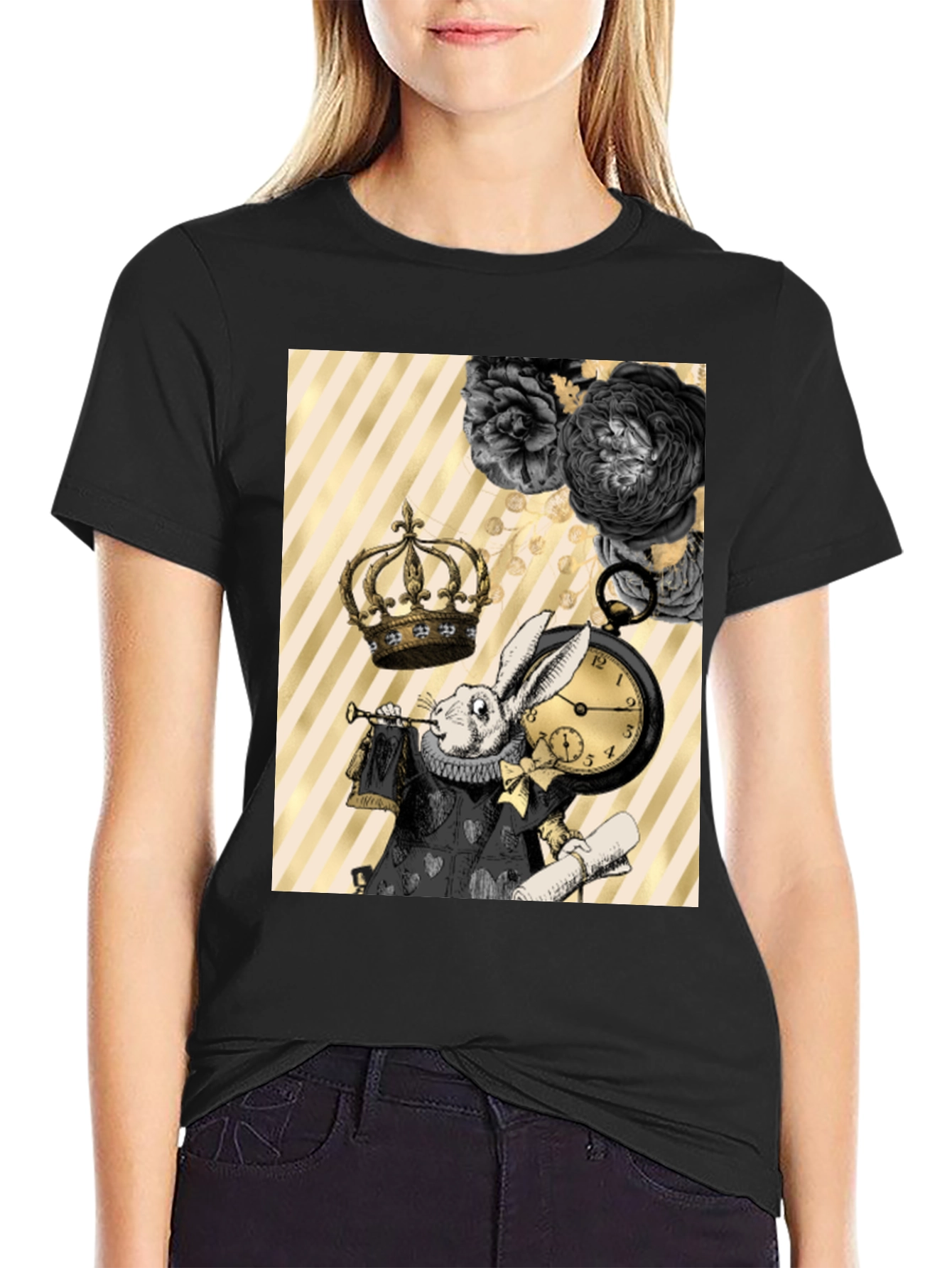 Whimsical Rabbit Graphic Tee