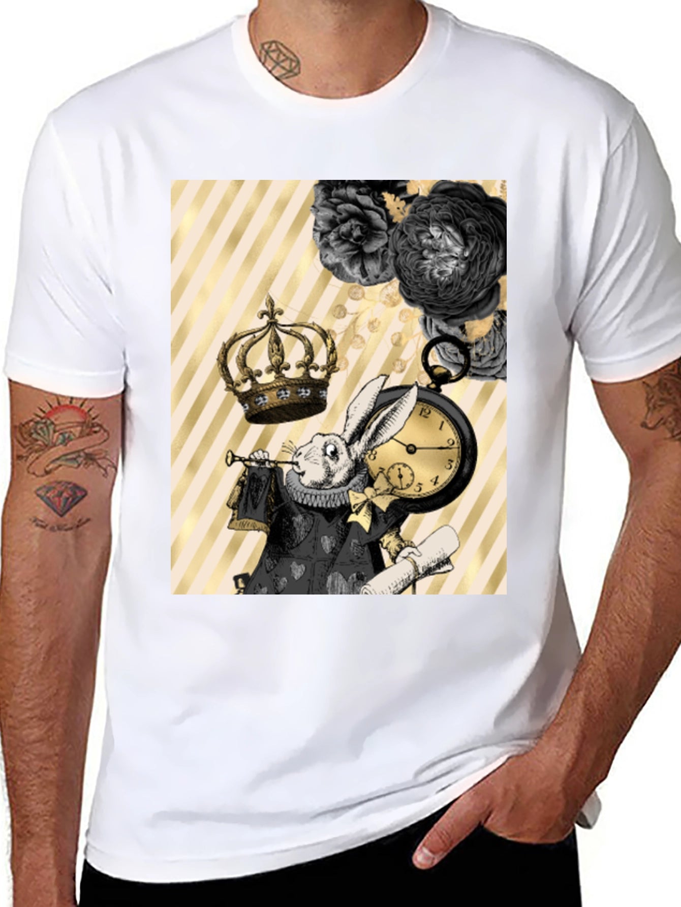 Whimsical Rabbit Graphic Tee
