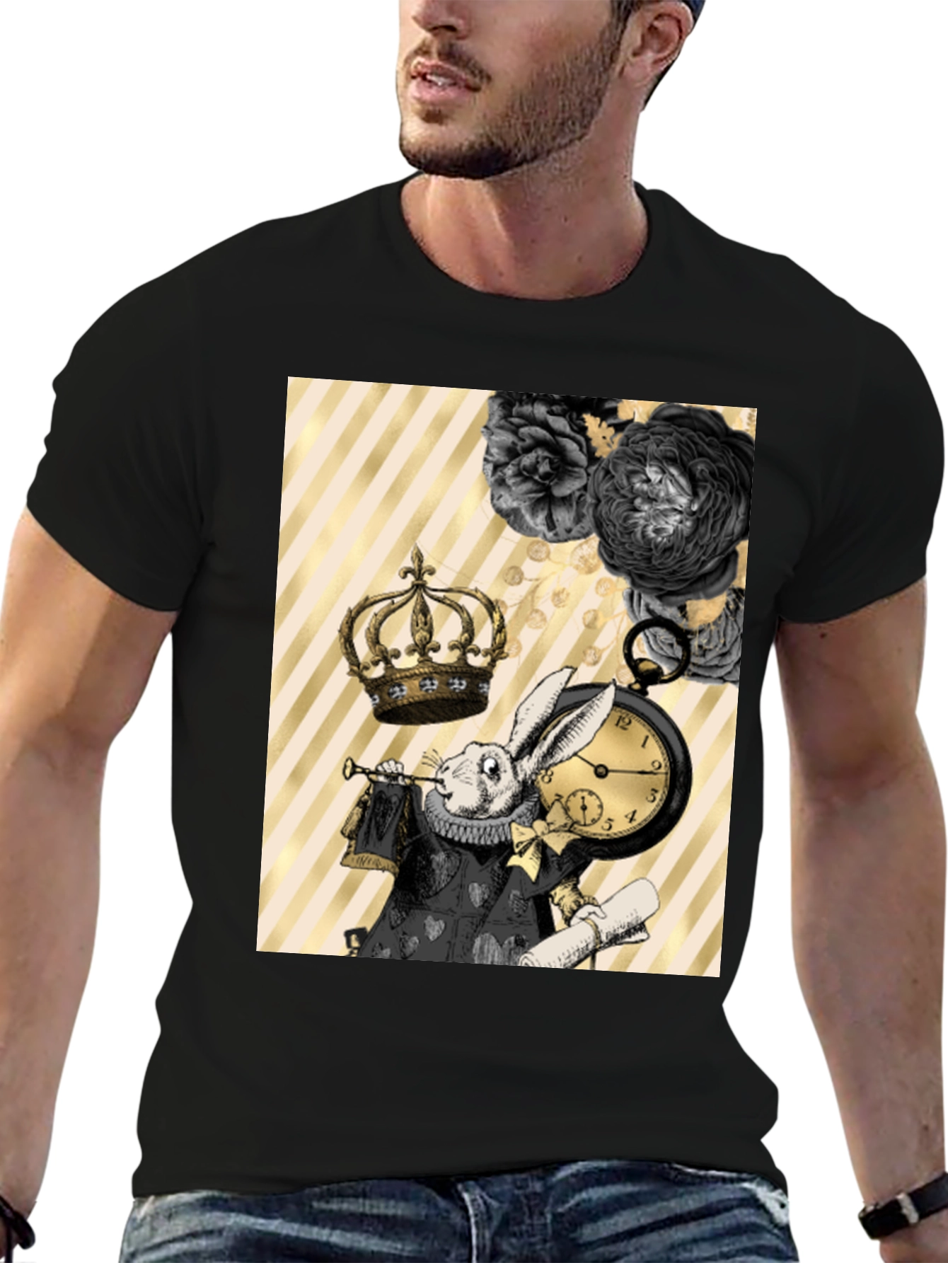 Whimsical Rabbit Graphic Tee