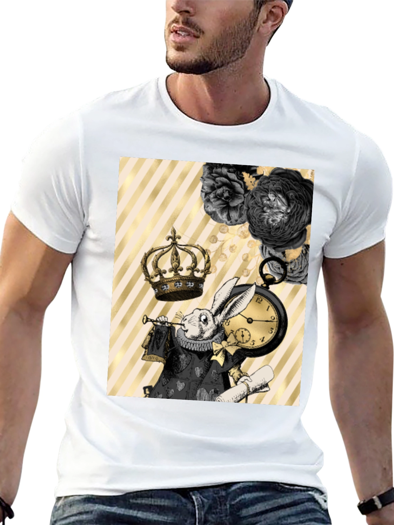 Whimsical Rabbit Graphic Tee