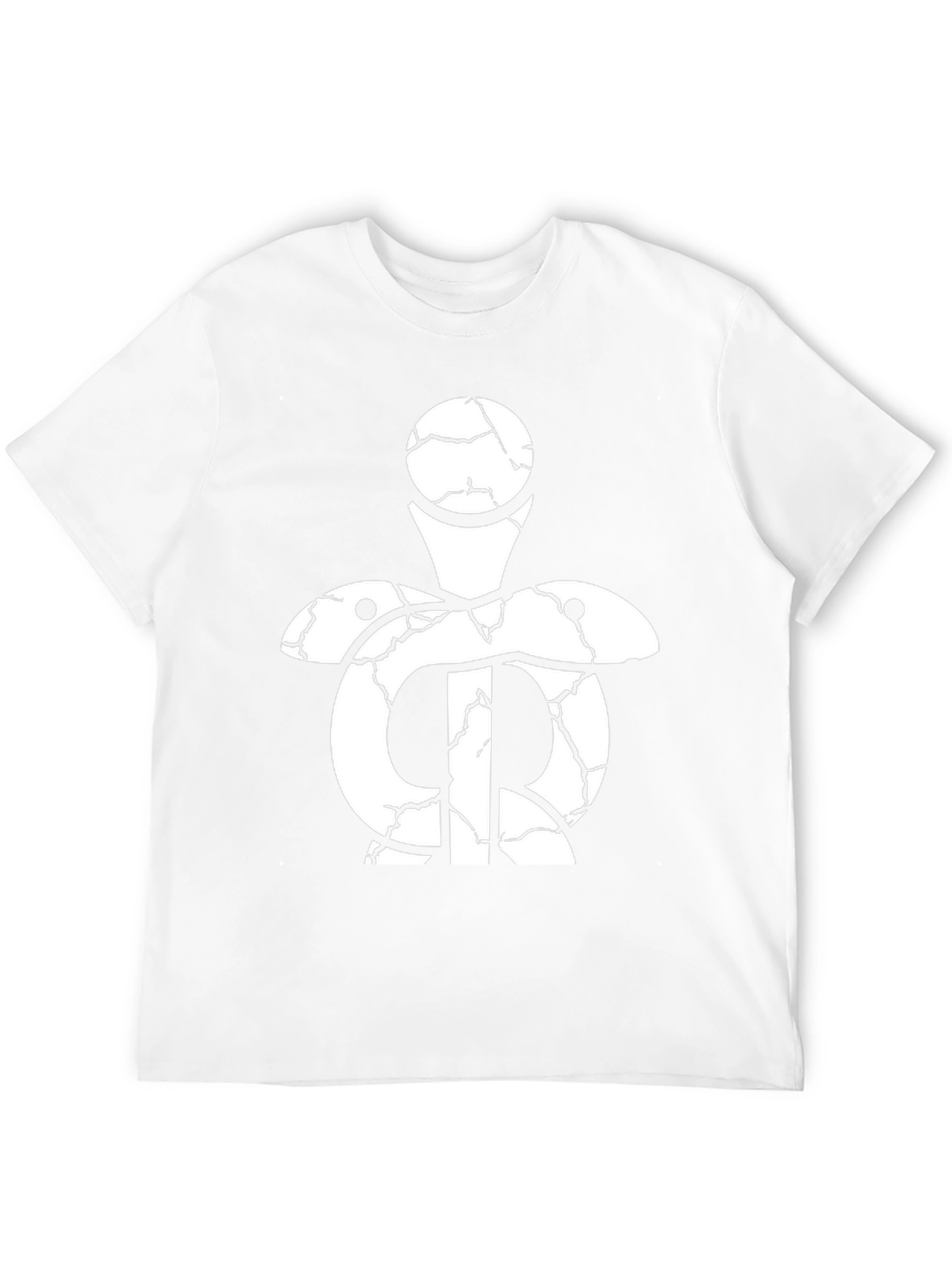 Cracked Symbol Graphic Black T-Shirt