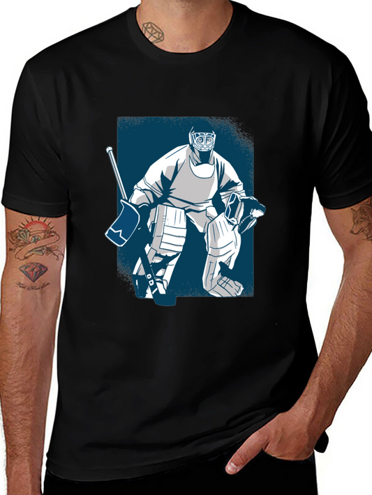 Hockey Goalie Graphic Tee - Cool Sport T-Shirt
