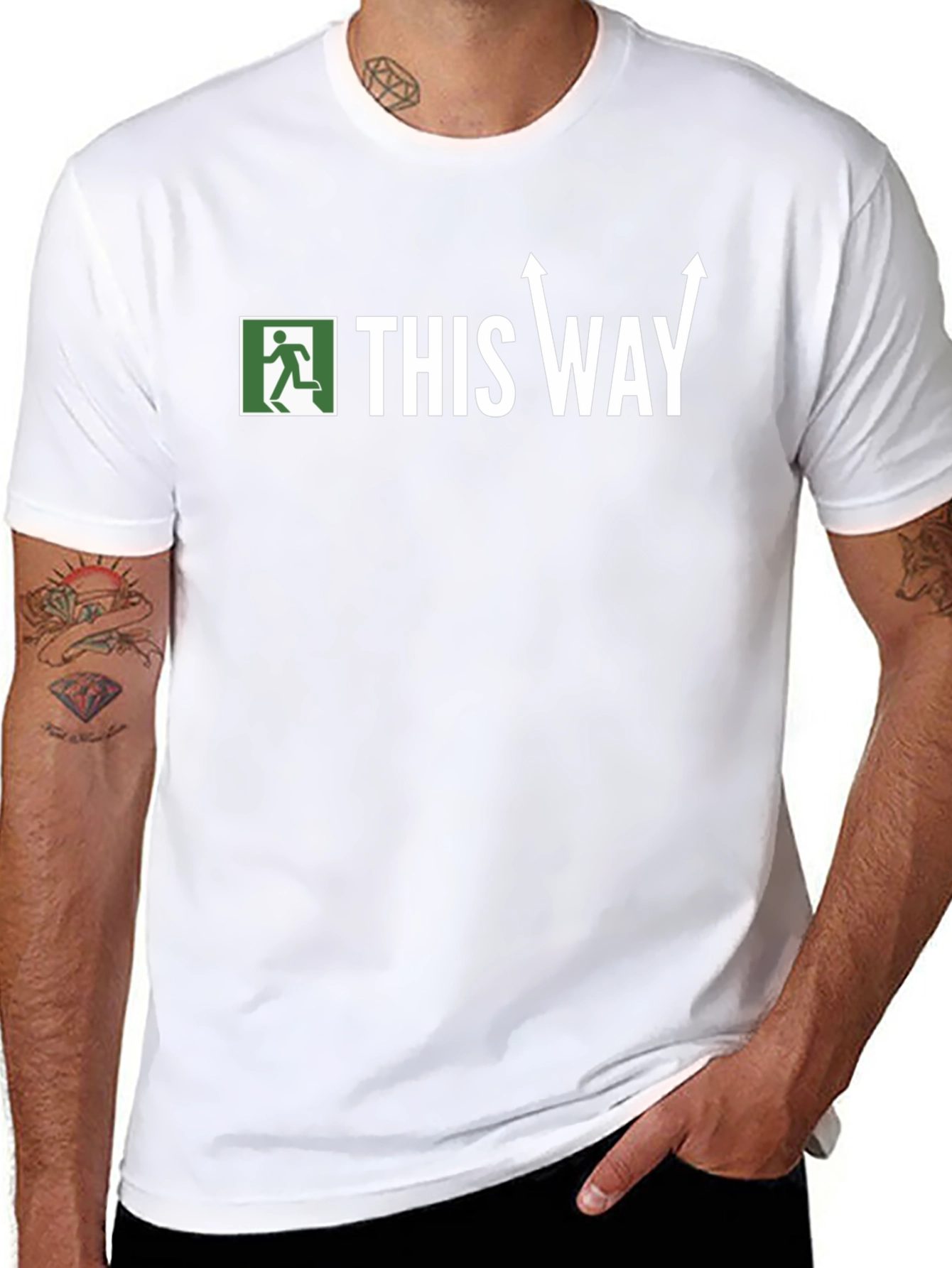 This Way Out T-Shirt - Funny Novelty Tee