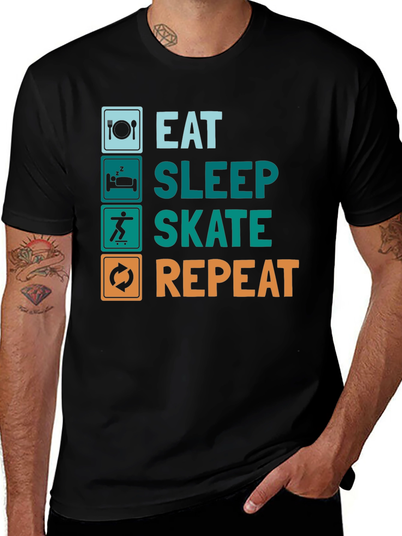 Eat Sleep Skate Repeat T-Shirt