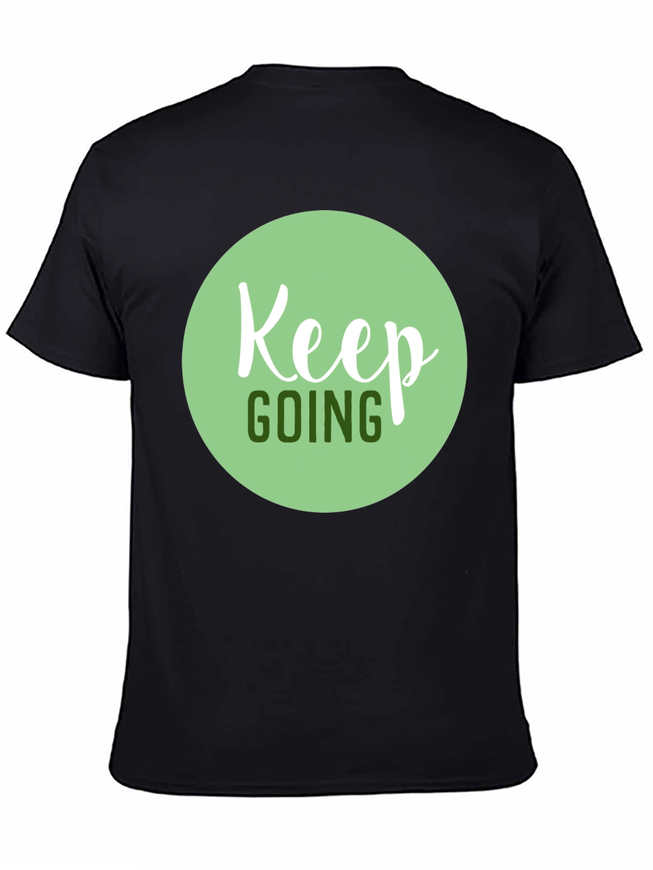 Keep Going Graphic Tee - Black Motivational T-Shirt