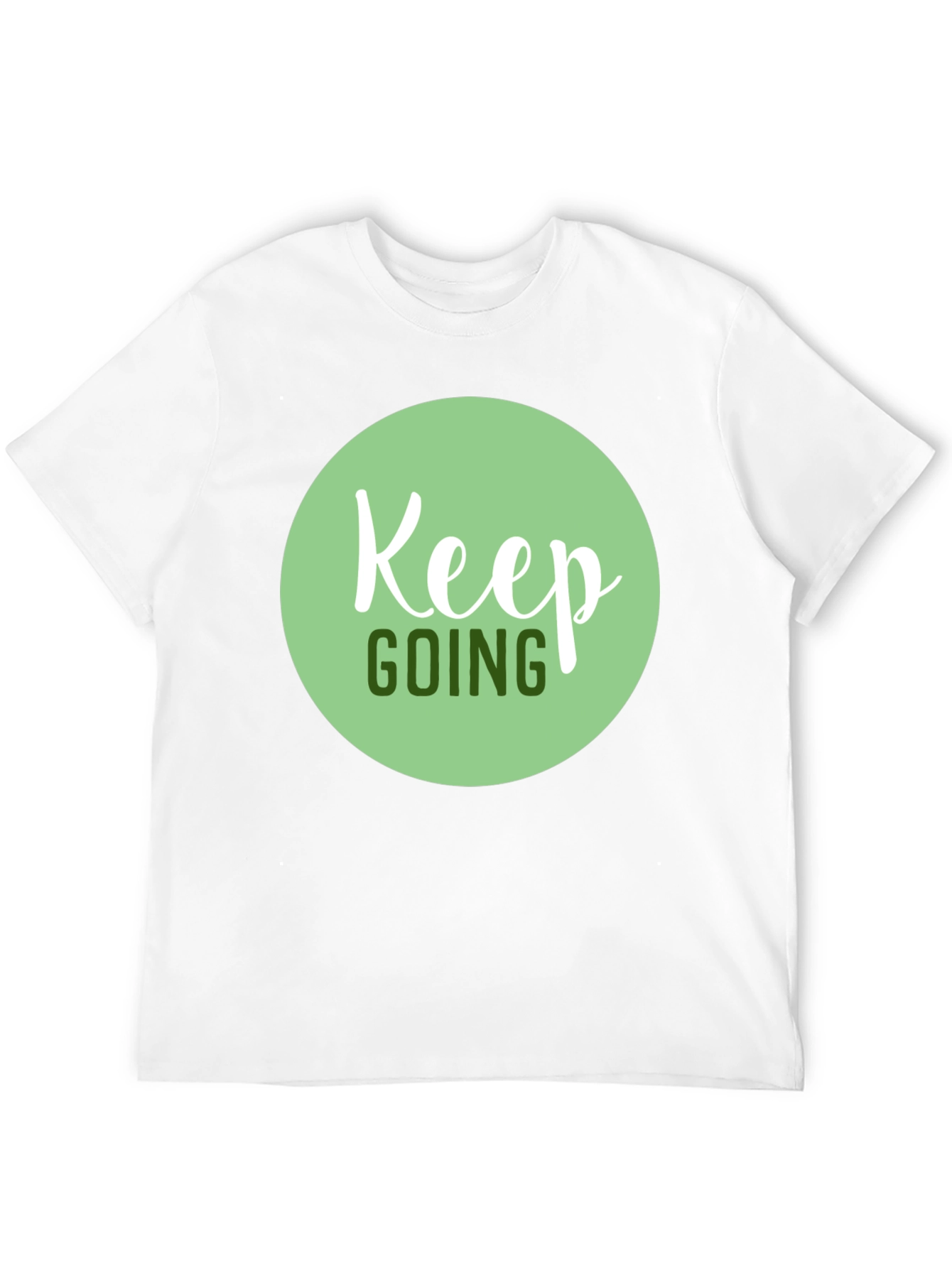 Keep Going Graphic Tee - Black Motivational T-Shirt