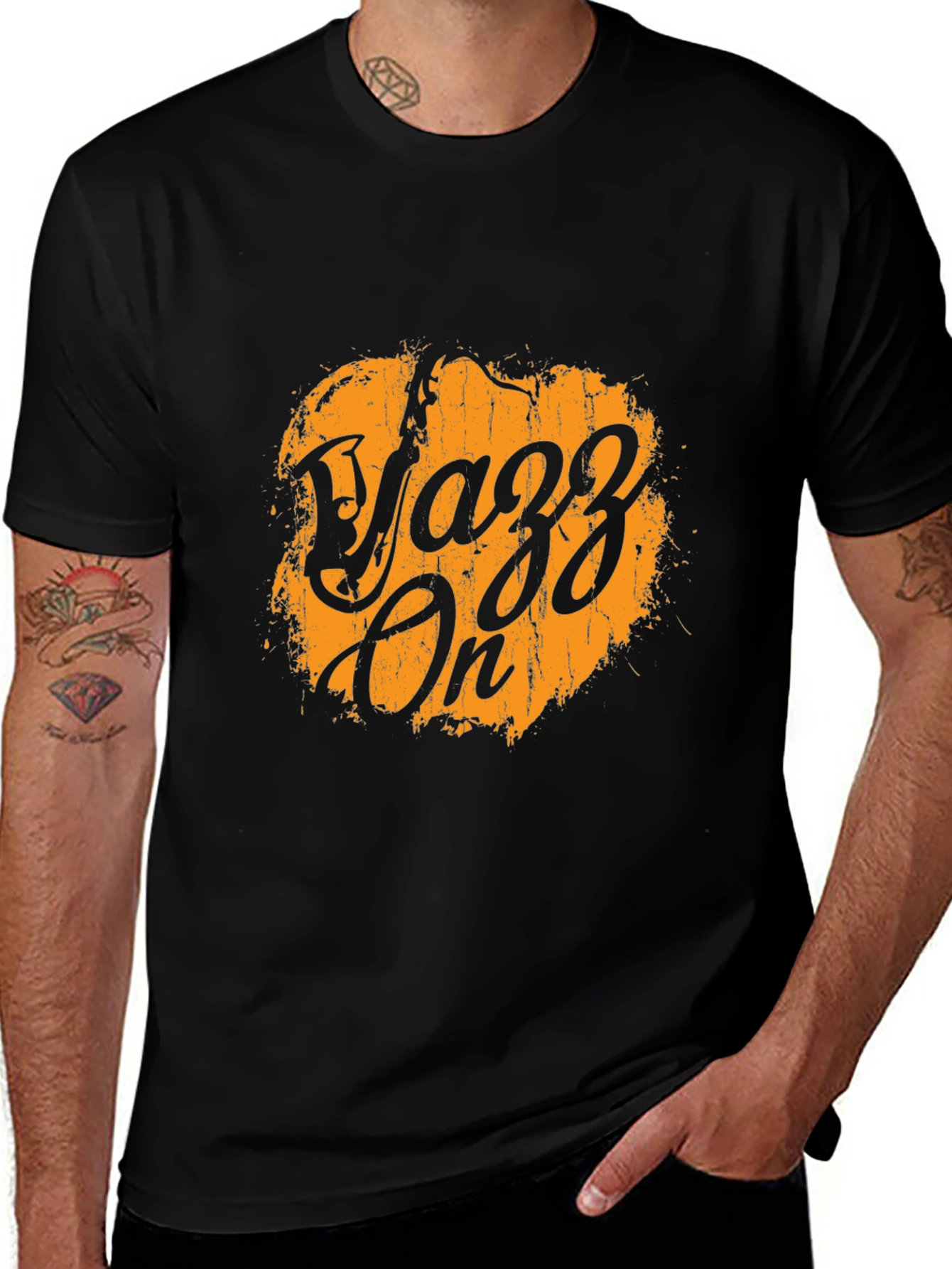 Yazz On Graphic Tee - Black T-Shirt