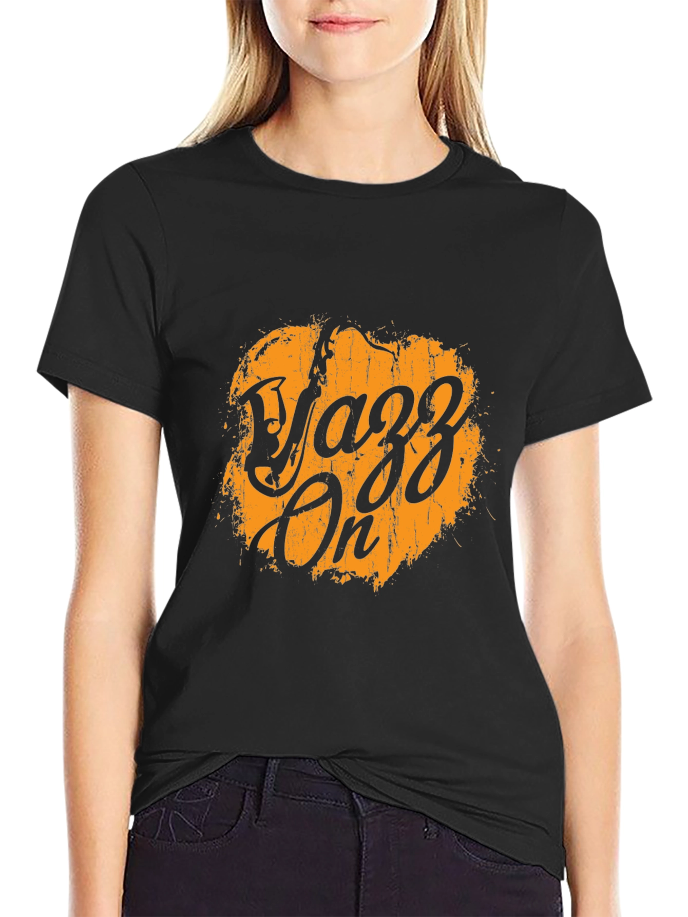 Yazz On Graphic Tee - Black T-Shirt