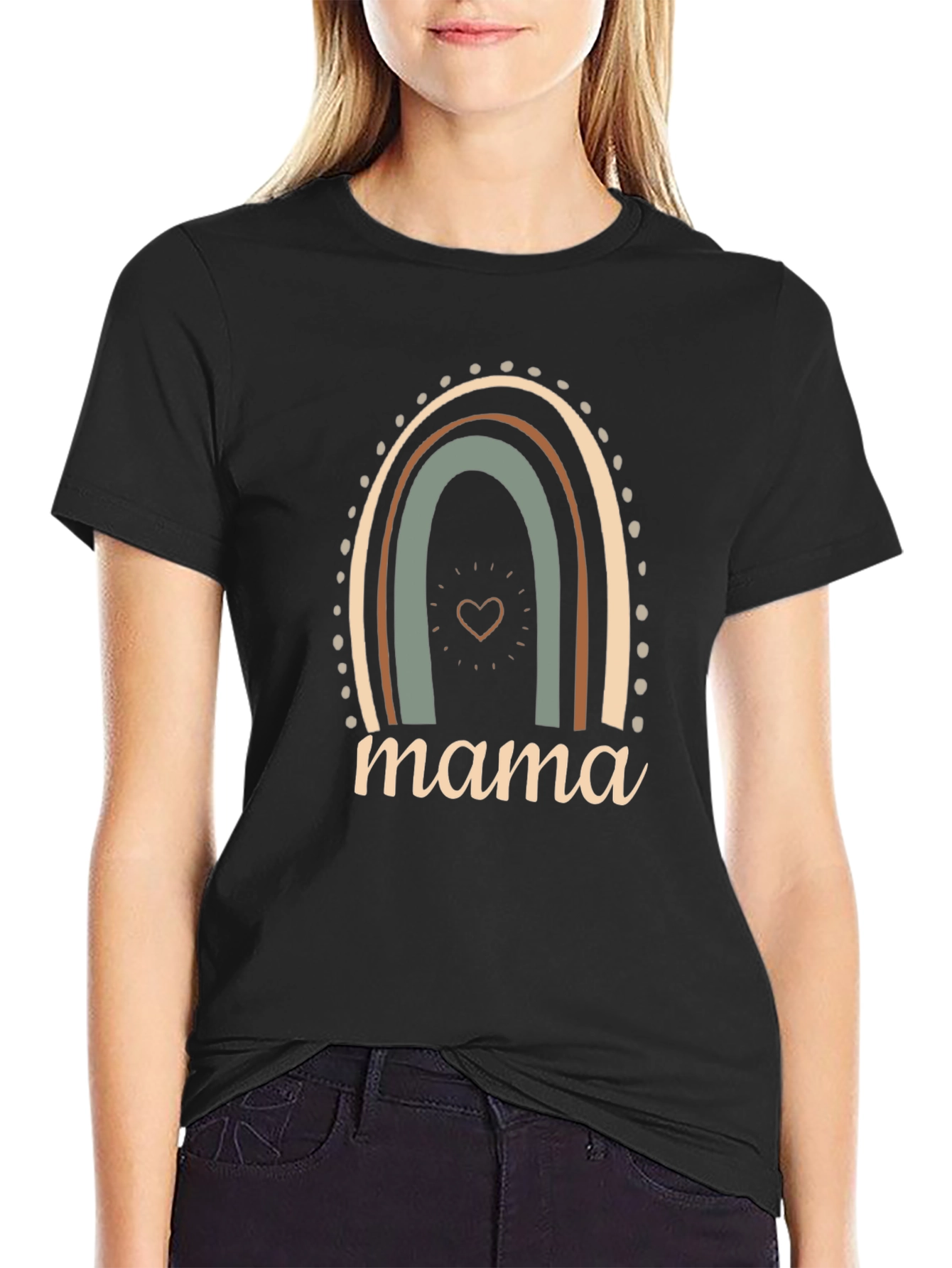 Mama Rainbow Graphic T-Shirt - Stylish Comfort Fit