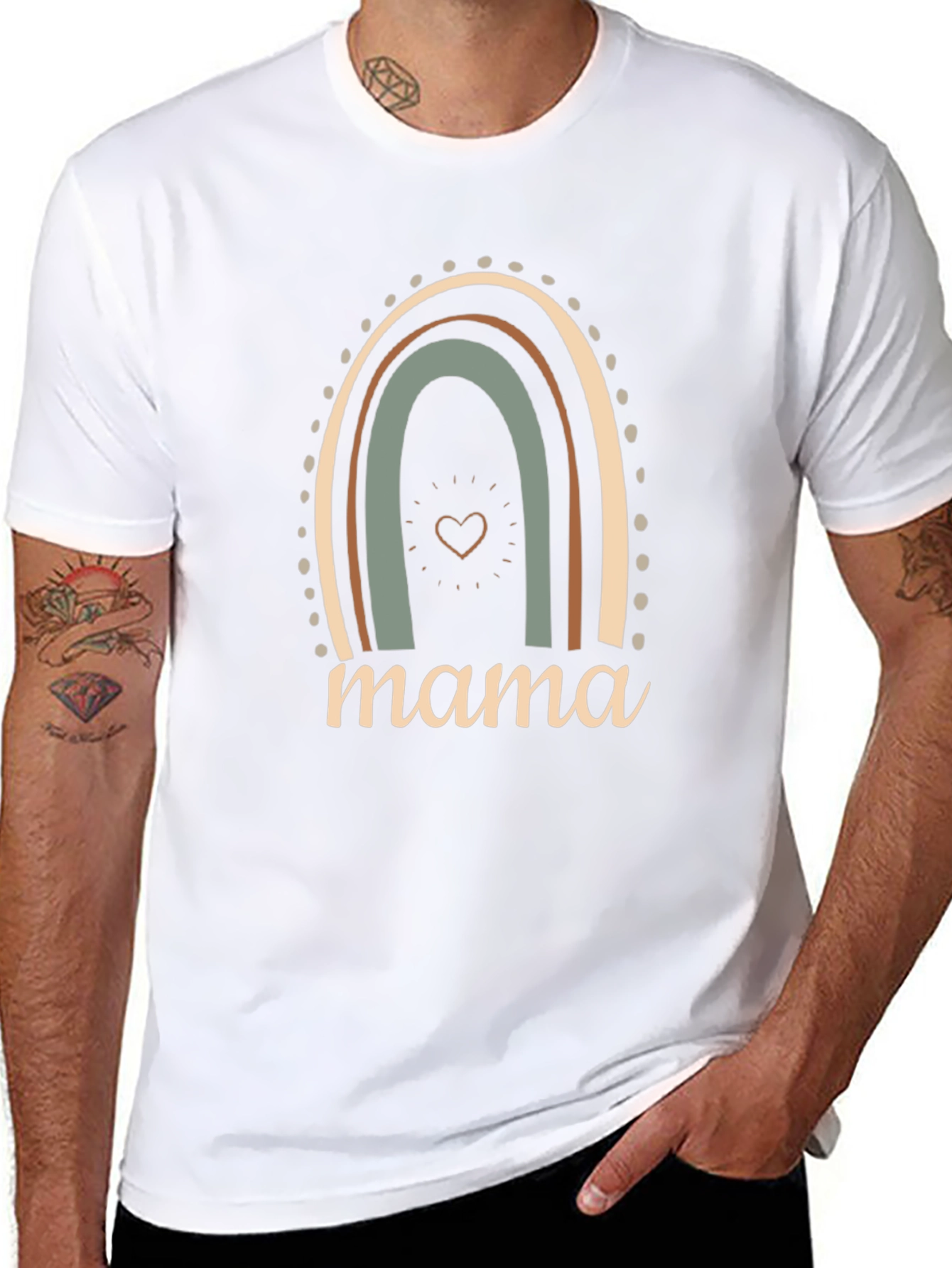 Mama Rainbow Graphic T-Shirt - Stylish Comfort Fit