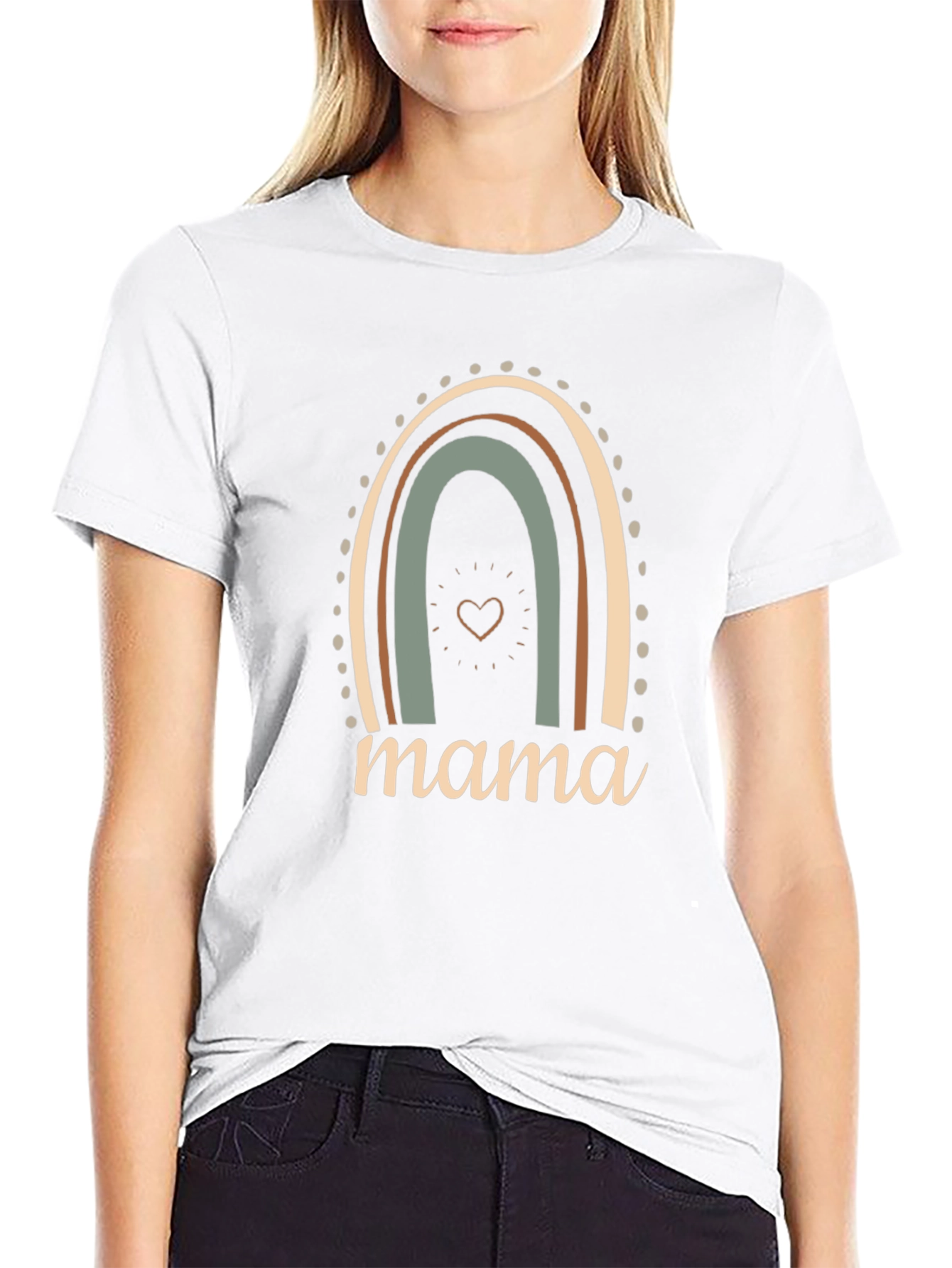 Mama Rainbow Graphic T-Shirt - Stylish Comfort Fit