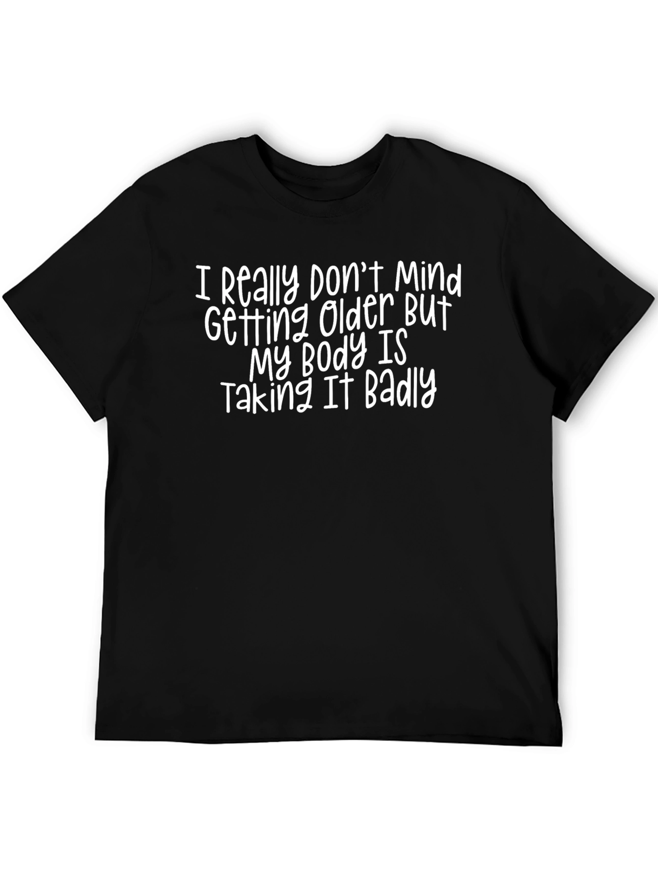 Funny Older Body Black T-Shirt