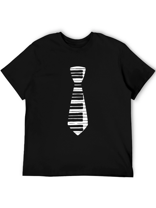 Piano Tie T-Shirt - Music Lover Tee