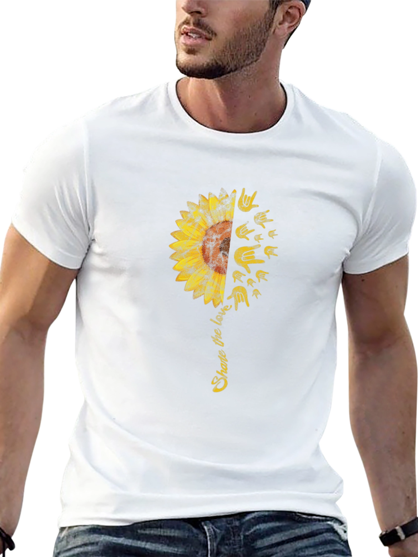Share the Love Sunflower Graphic Tee