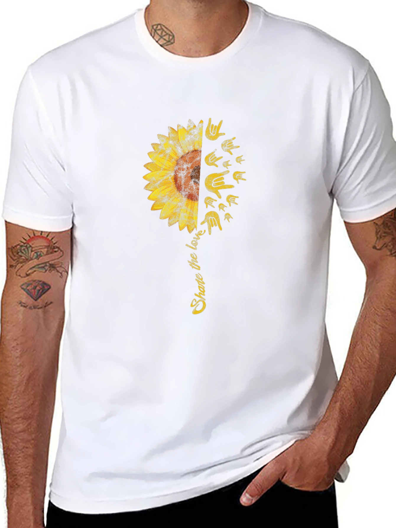 Share the Love Sunflower Graphic Tee
