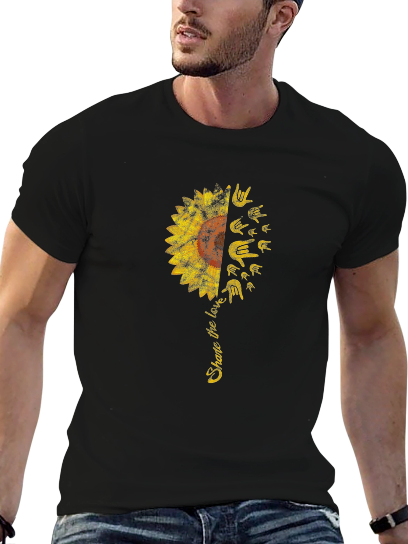 Share the Love Sunflower Graphic Tee