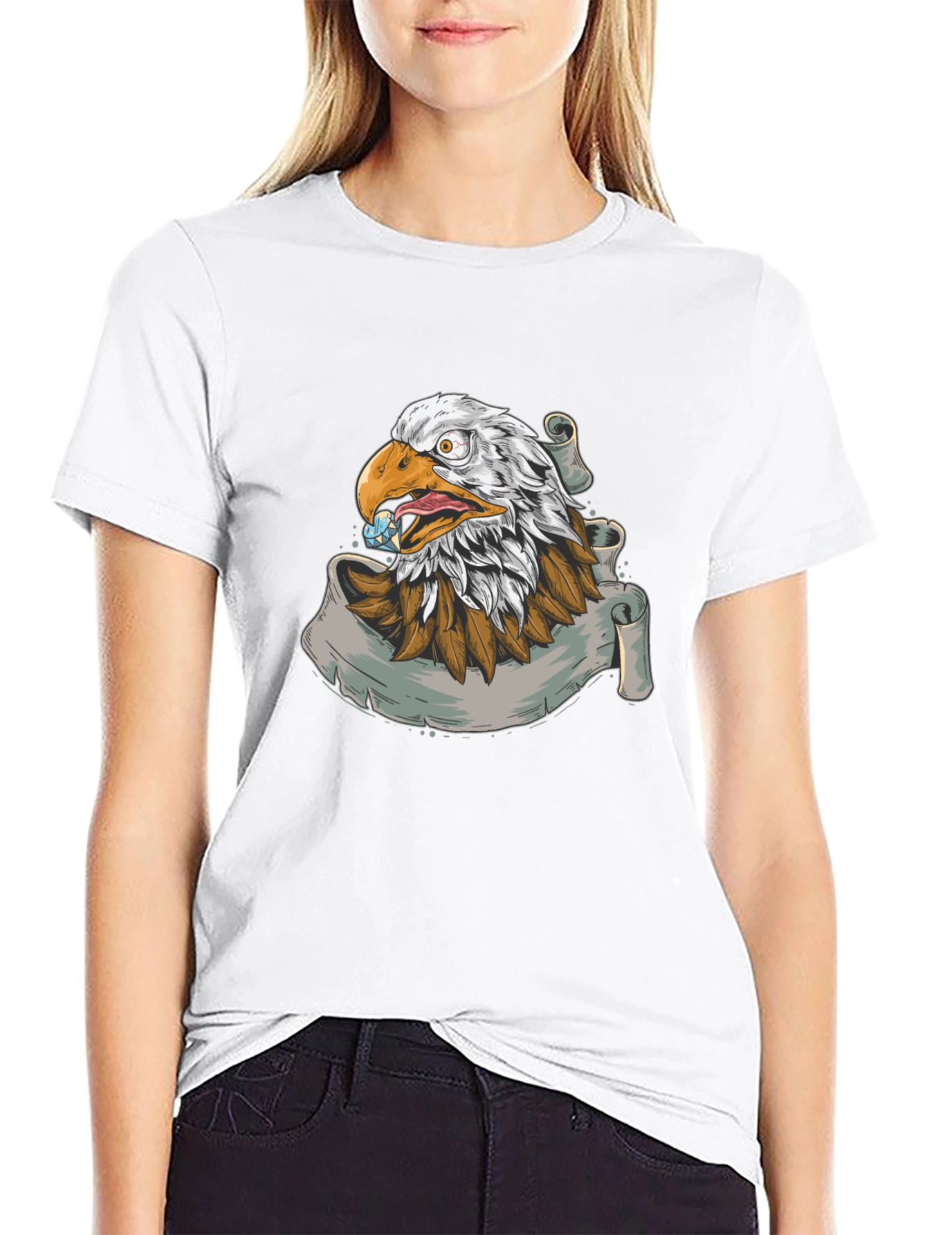 Eagle Graphic Print T-Shirt
