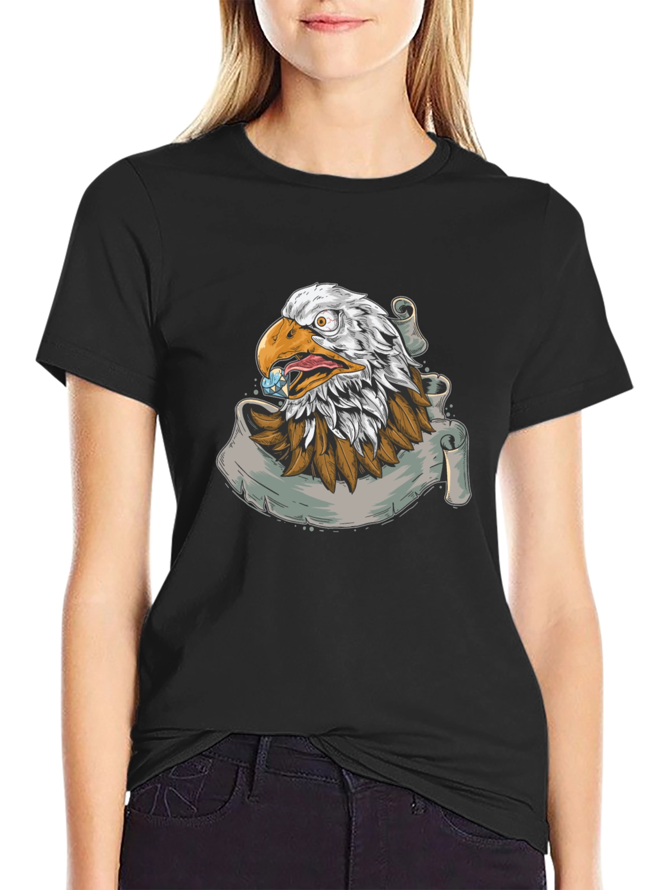 Eagle Graphic Print T-Shirt