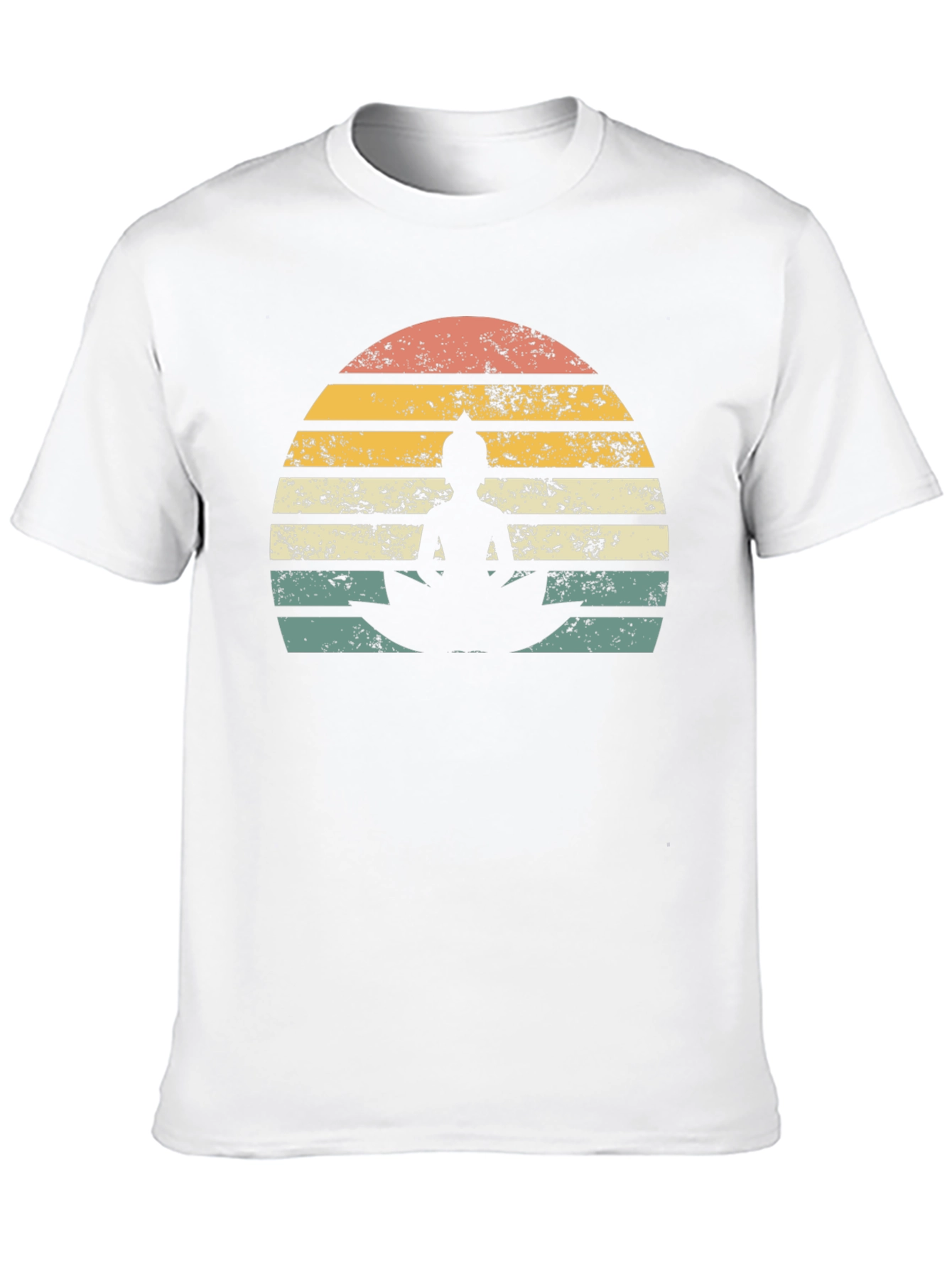 Retro Buddha Graphic T-Shirt - Zen Style