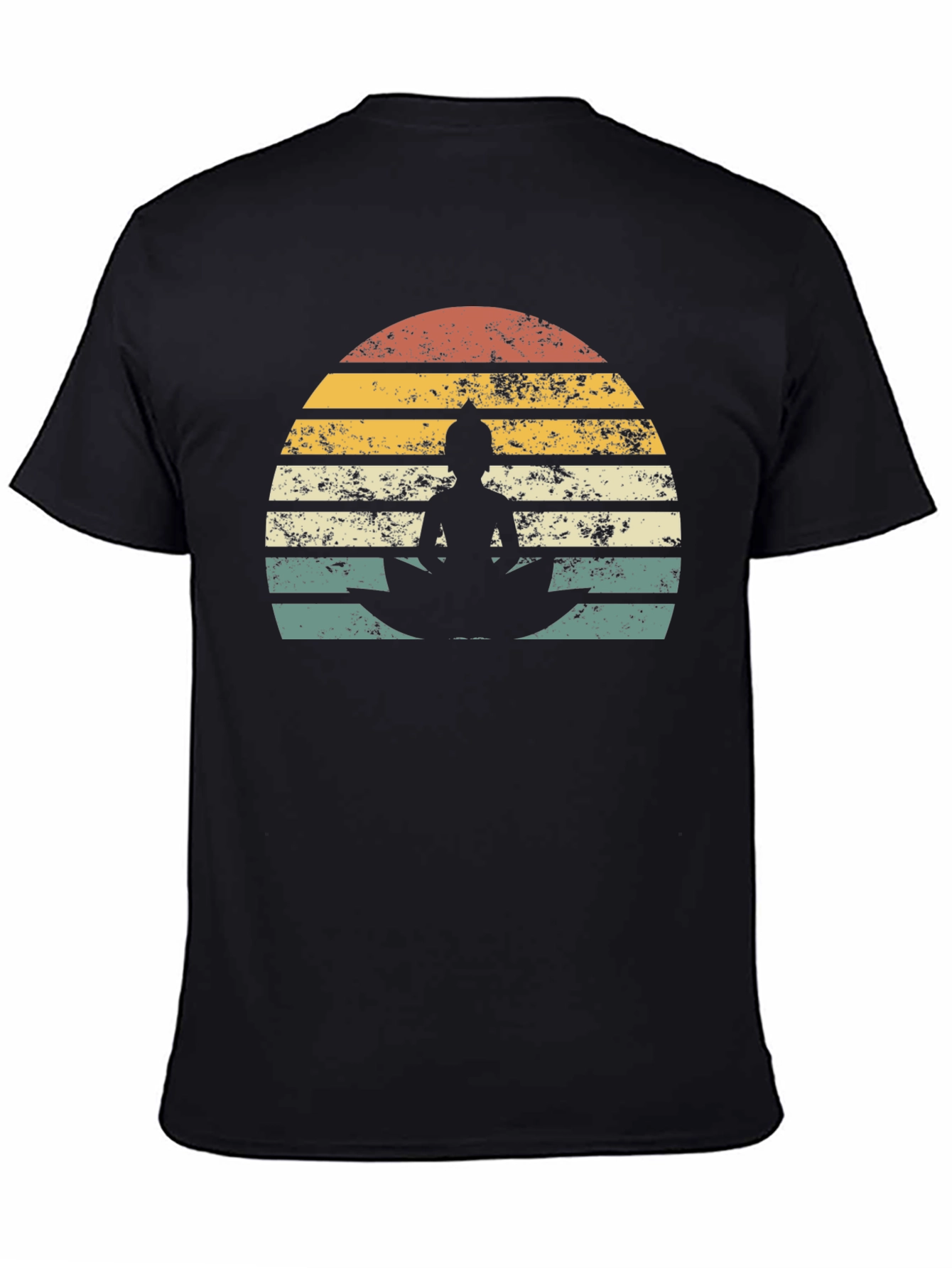 Retro Buddha Graphic T-Shirt - Zen Style