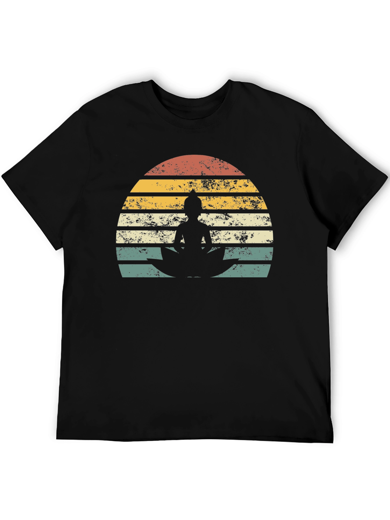 Retro Buddha Graphic T-Shirt - Zen Style