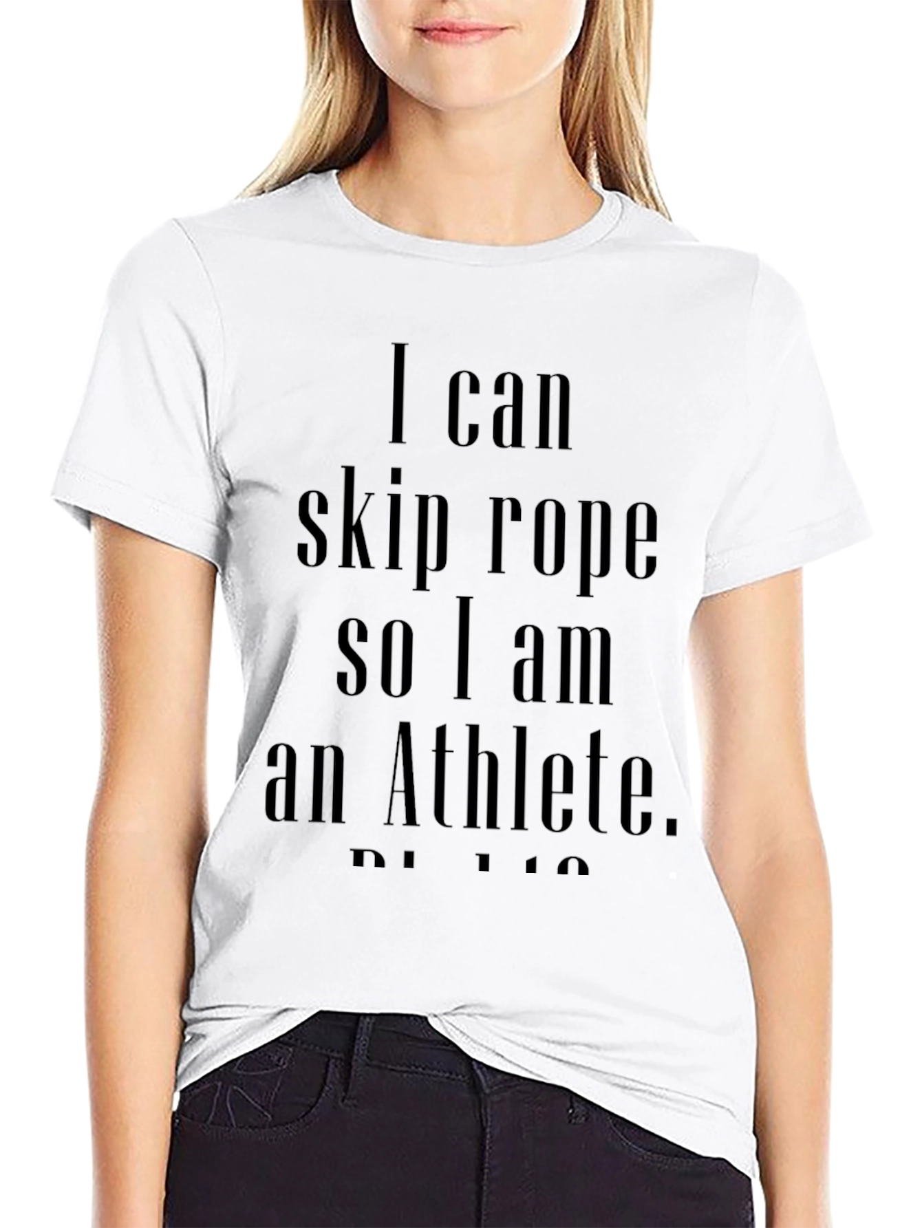 Funny Athlete T-Shirt - I Can Skip Rope