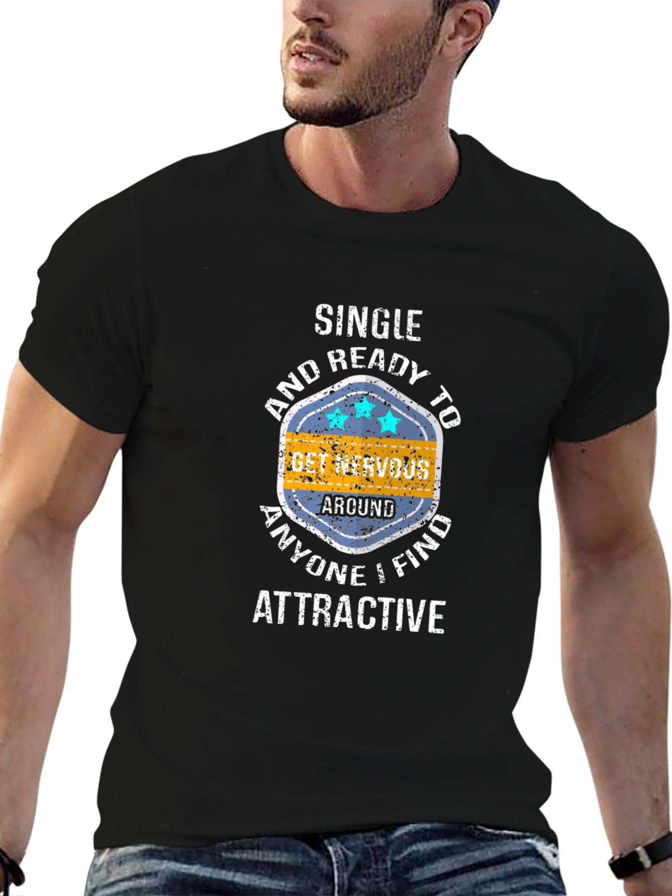 Single and Ready to Get Nervous Graphic Tee