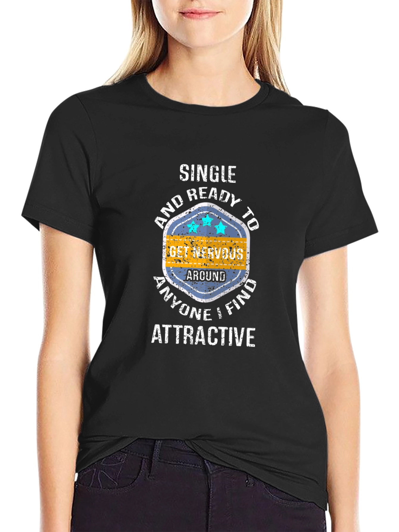 Single and Ready to Get Nervous Graphic Tee