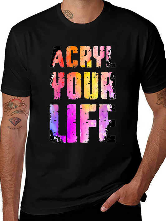 Acrylic Your Life Graphic Tee - Black T-Shirt