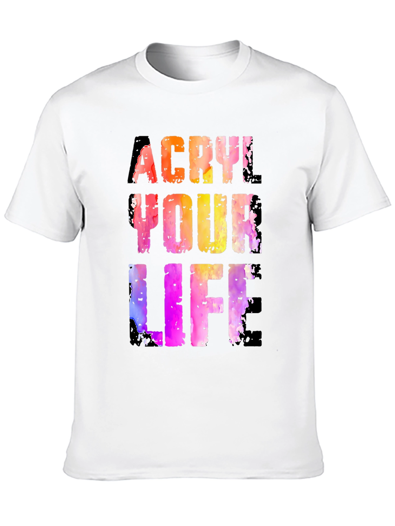 Acrylic Your Life Graphic Tee - Black T-Shirt