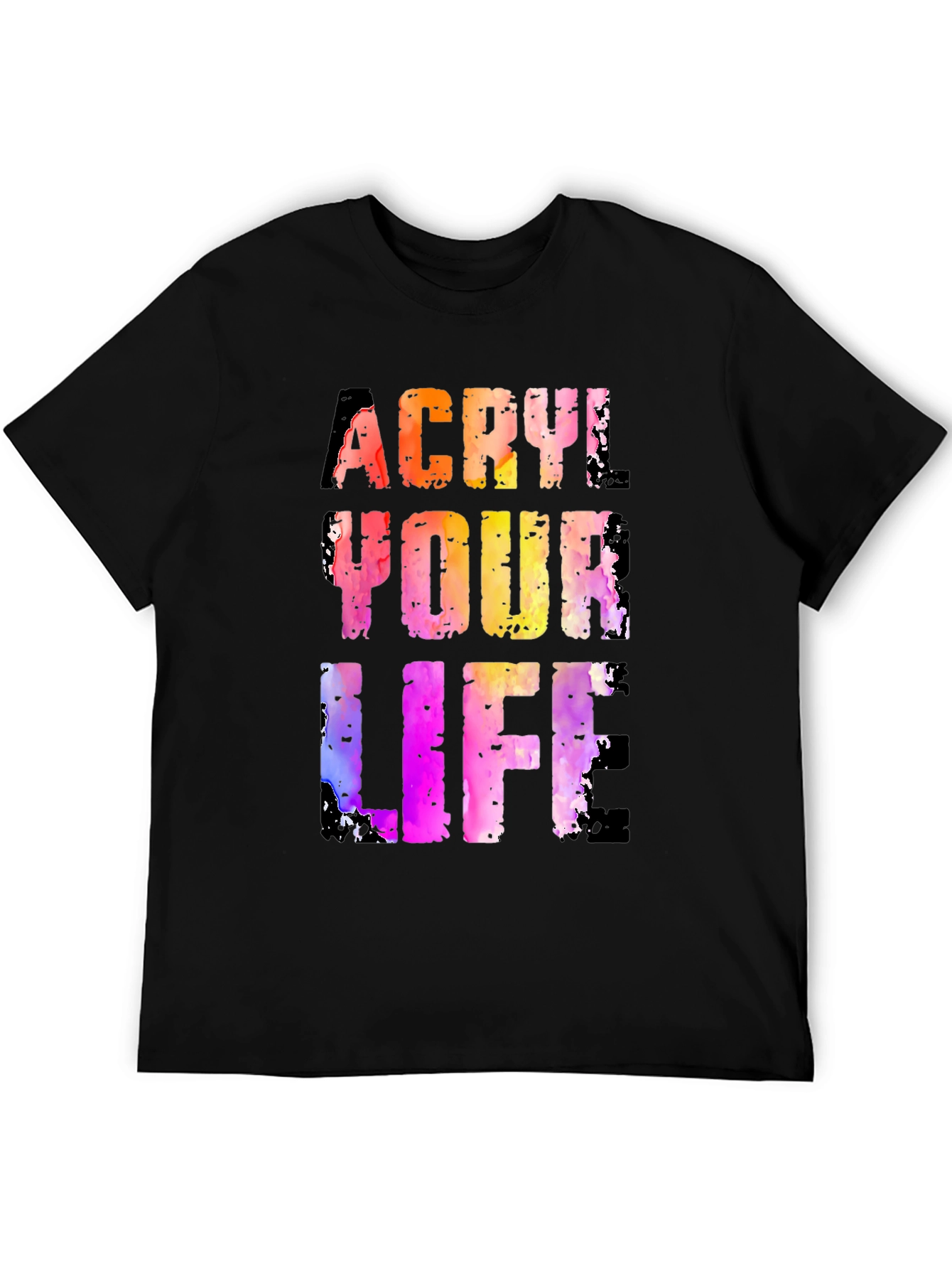 Acrylic Your Life Graphic Tee - Black T-Shirt