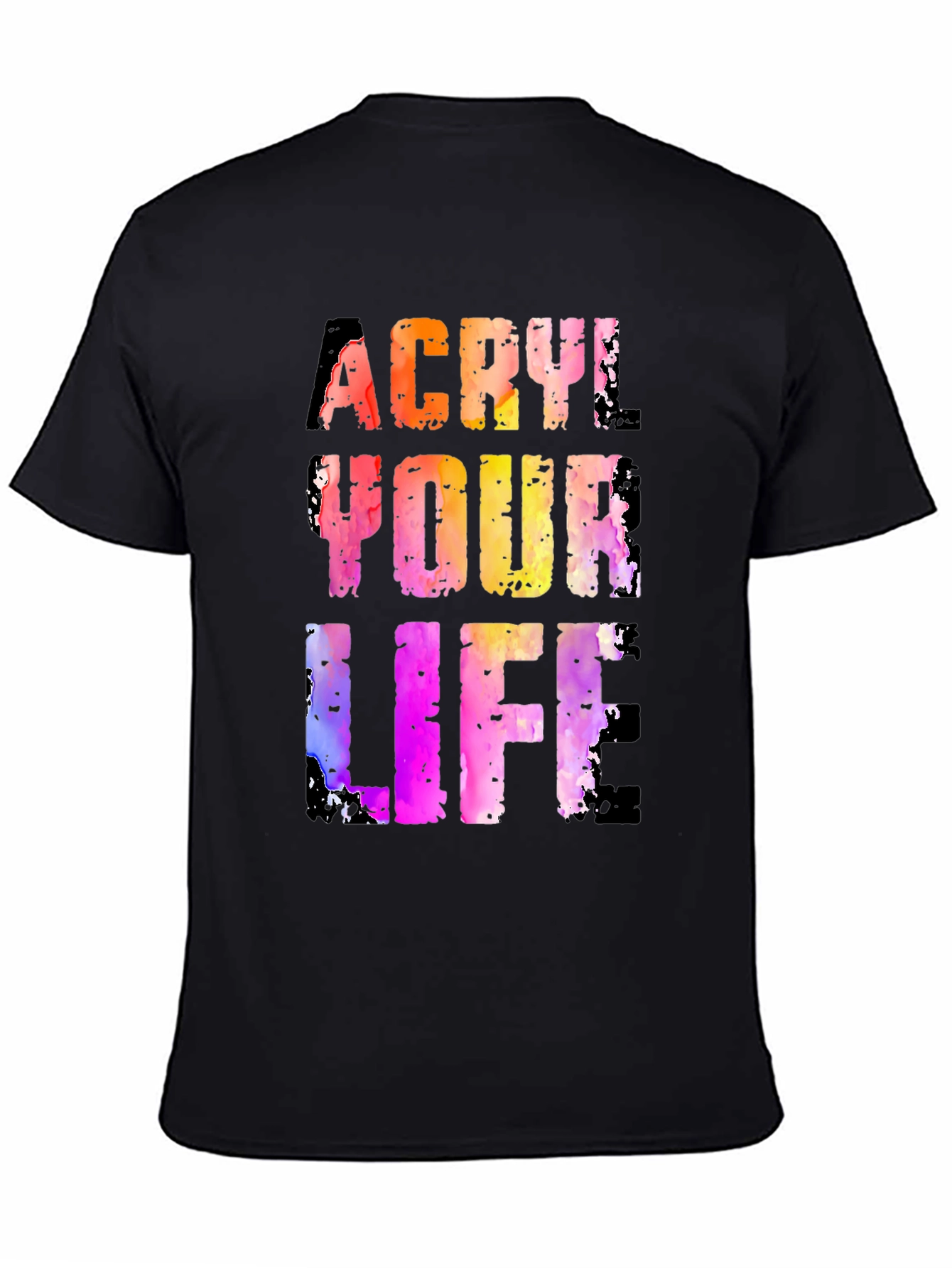 Acrylic Your Life Graphic Tee - Black T-Shirt
