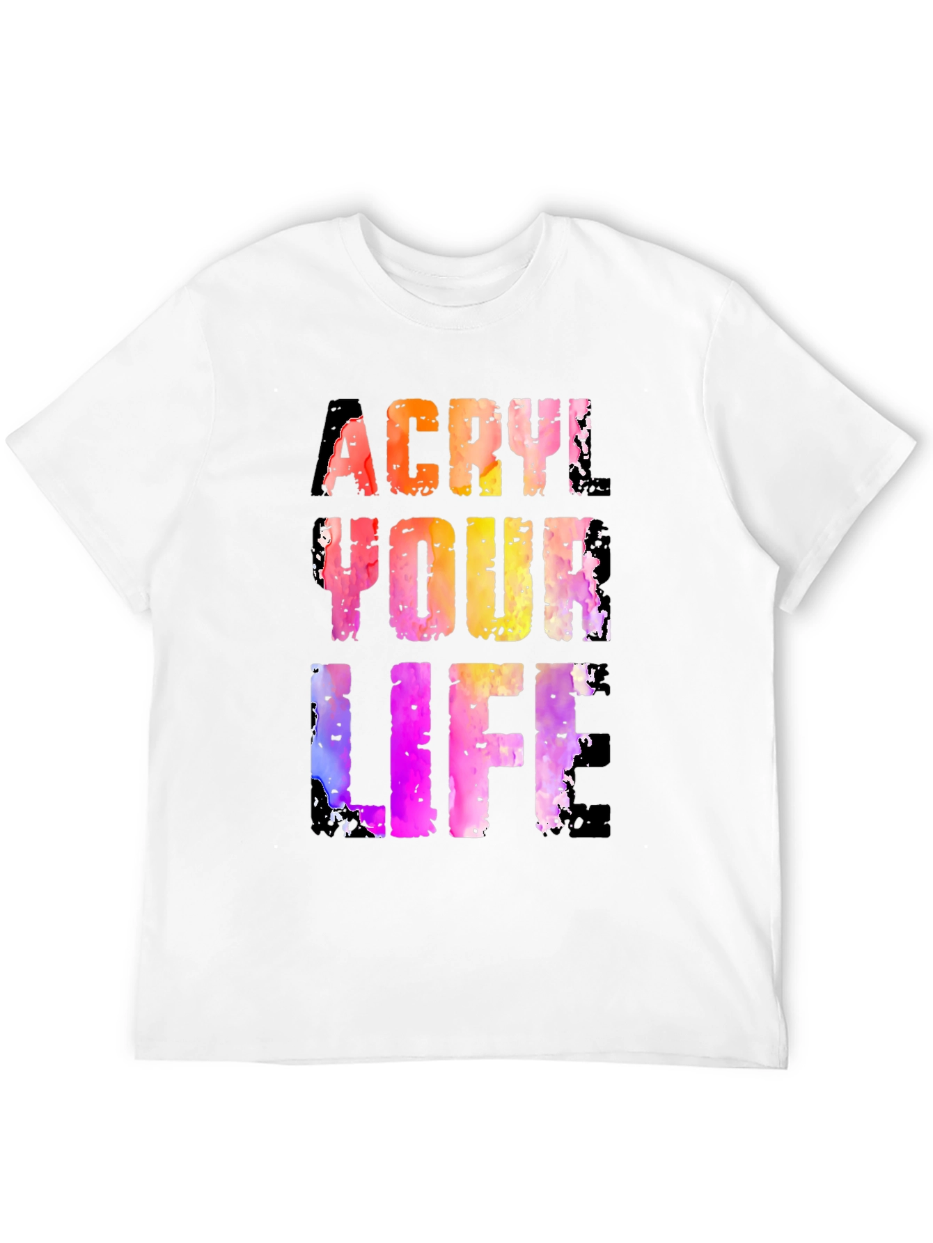 Acrylic Your Life Graphic Tee - Black T-Shirt