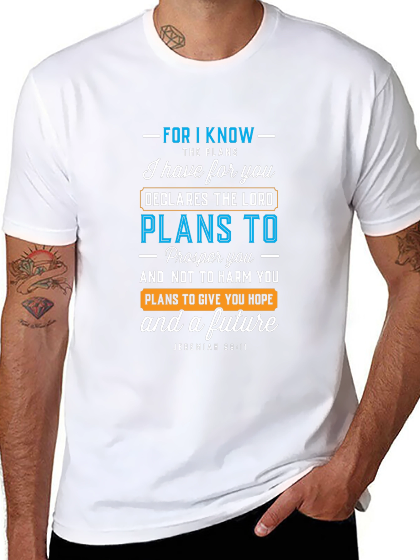 Faith-Inspired T-Shirt: Jeremiah 29:11 Verse Design