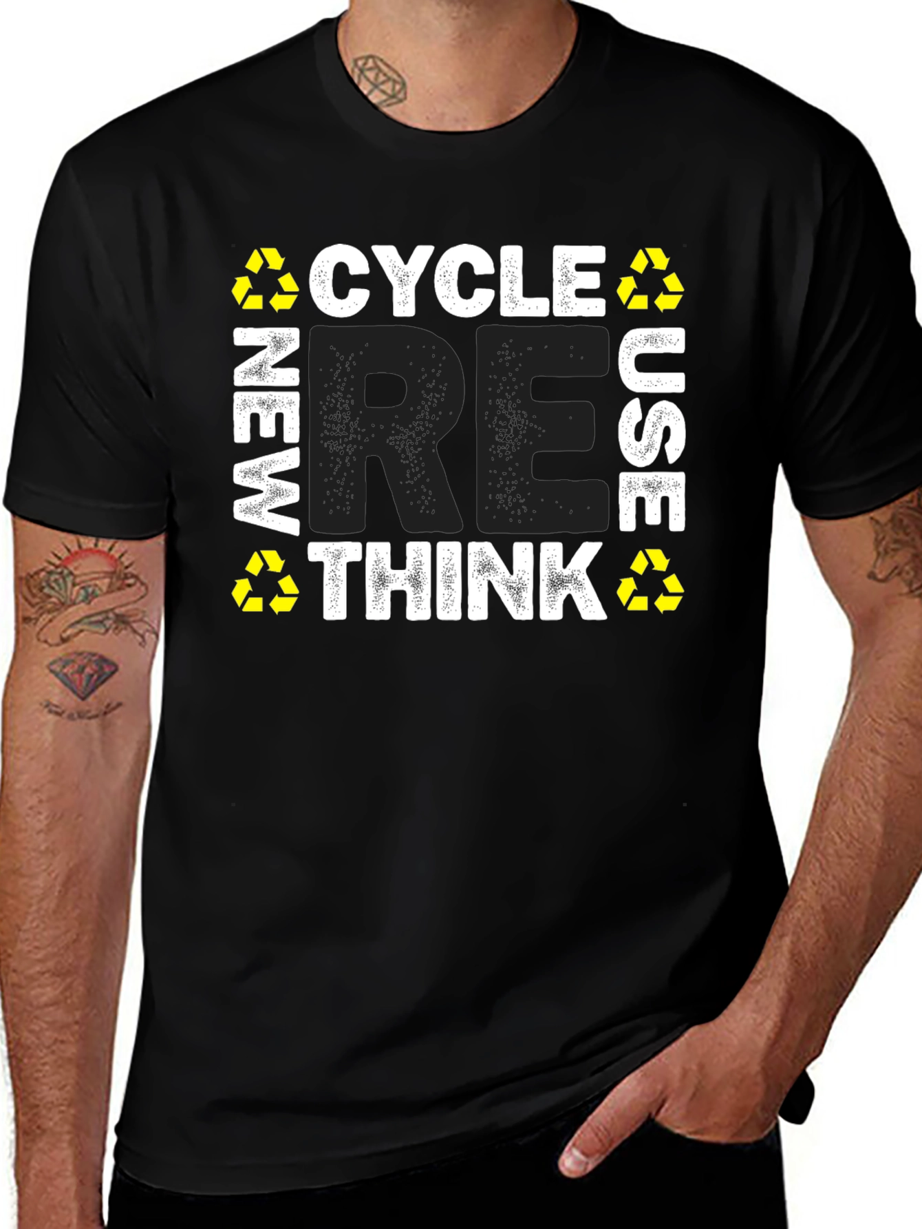 Recycle Reuse Rethink Graphic T-Shirt