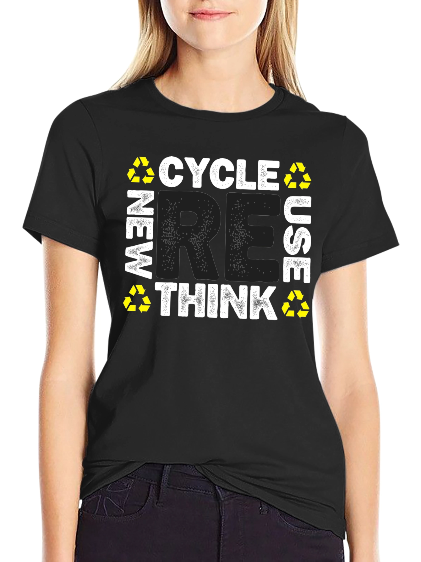 Recycle Reuse Rethink Graphic T-Shirt