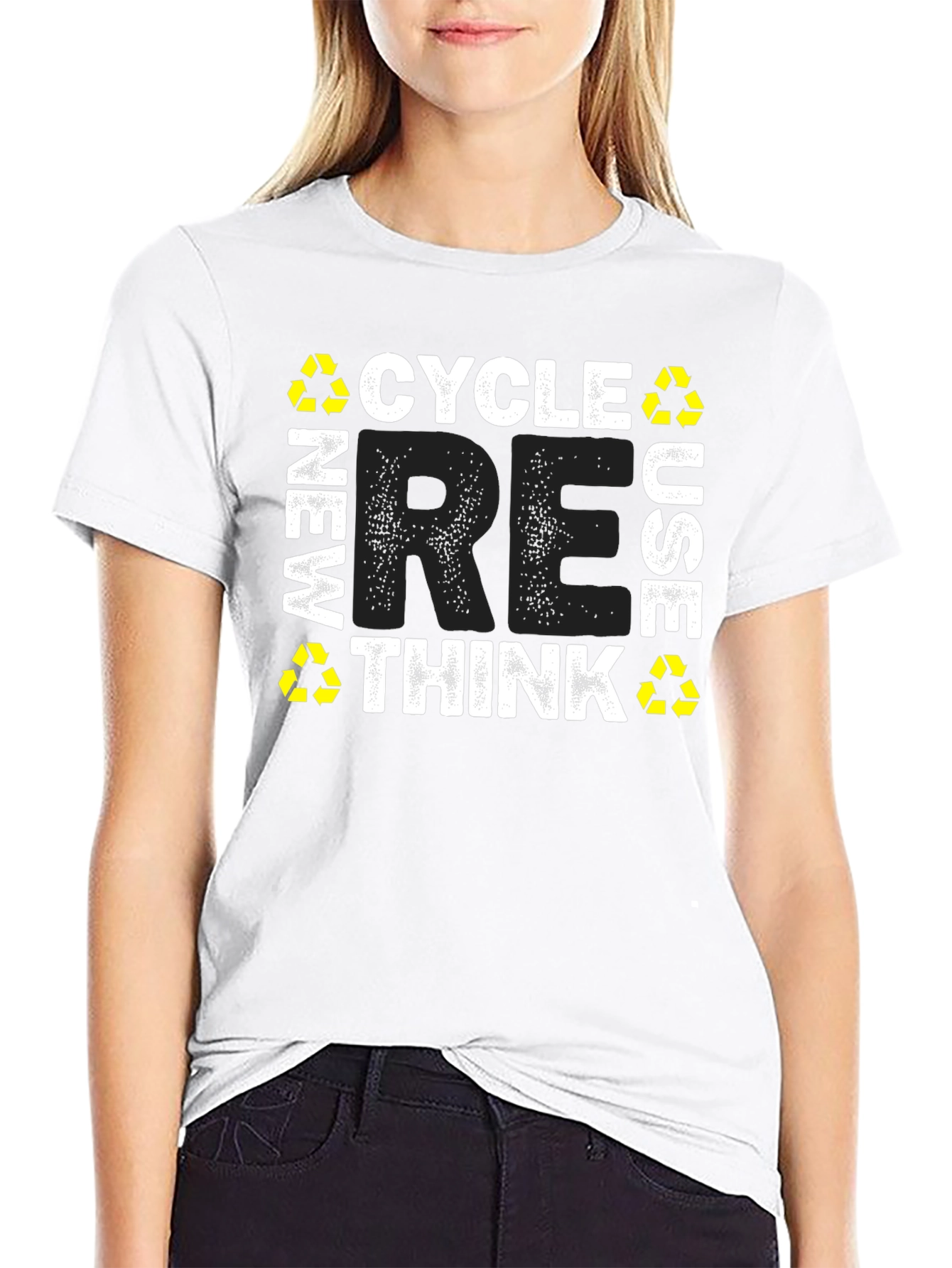 Recycle Reuse Rethink Graphic T-Shirt