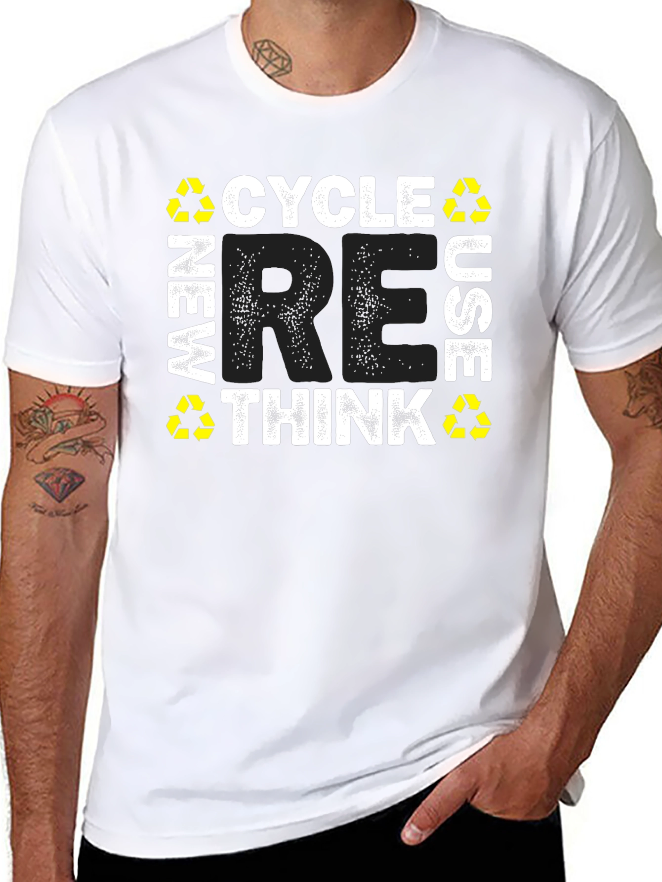 Recycle Reuse Rethink Graphic T-Shirt