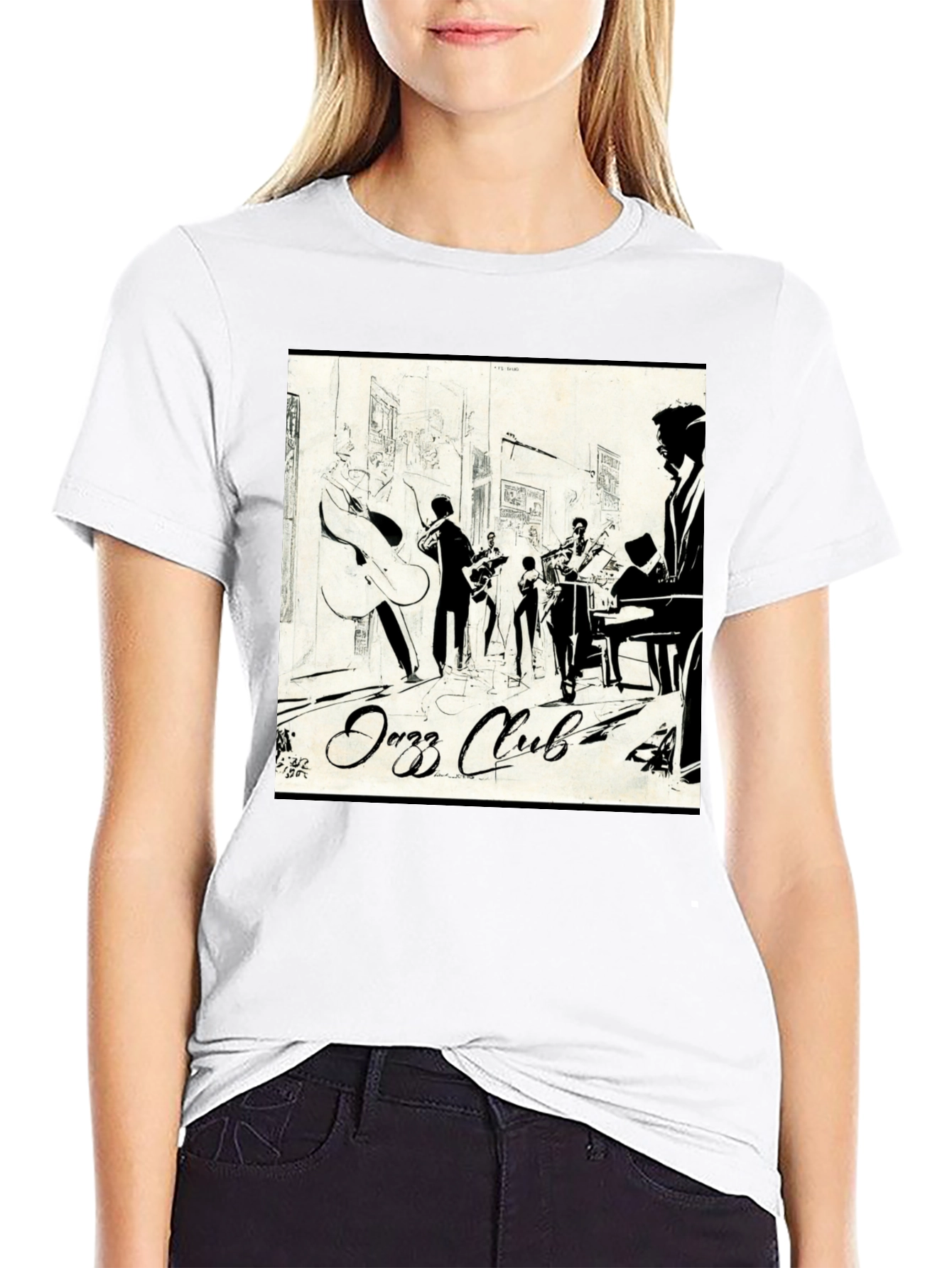 Jazz Club Graphic T-Shirt - Cool Band Tee