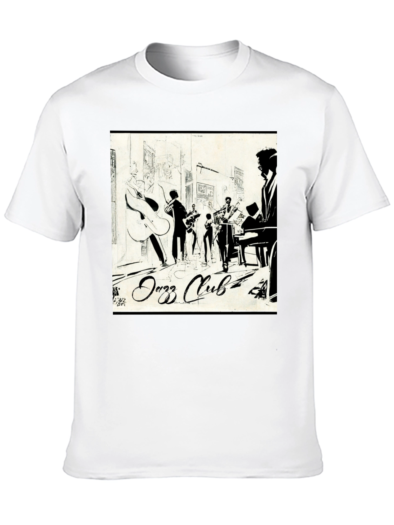 Jazz Club Graphic T-Shirt - Cool Band Tee