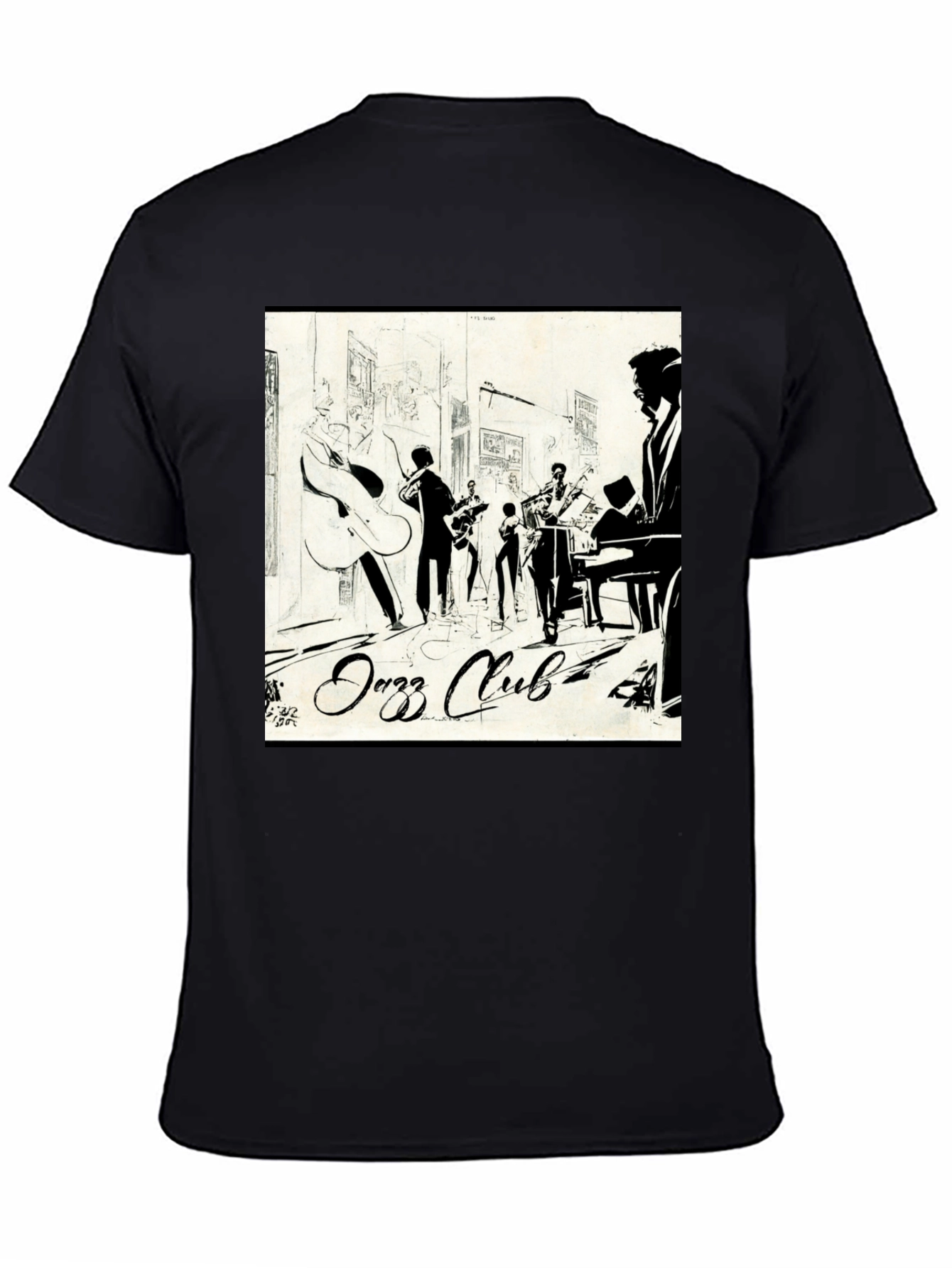 Jazz Club Graphic T-Shirt - Cool Band Tee