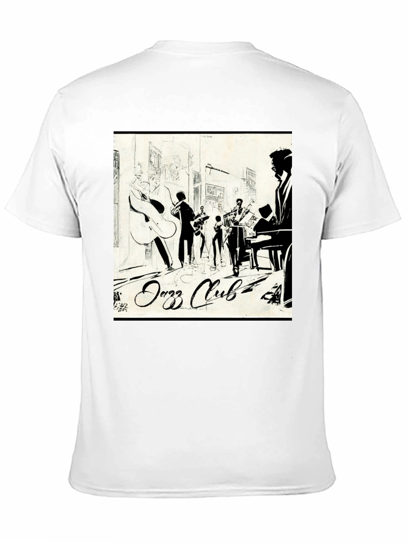 Jazz Club Graphic T-Shirt - Cool Band Tee