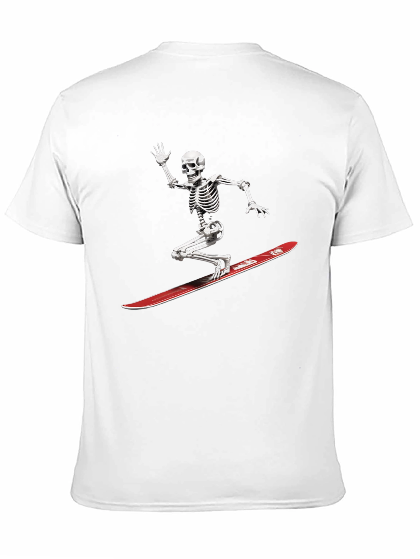 Skeleton Snowboarder Graphic Tee