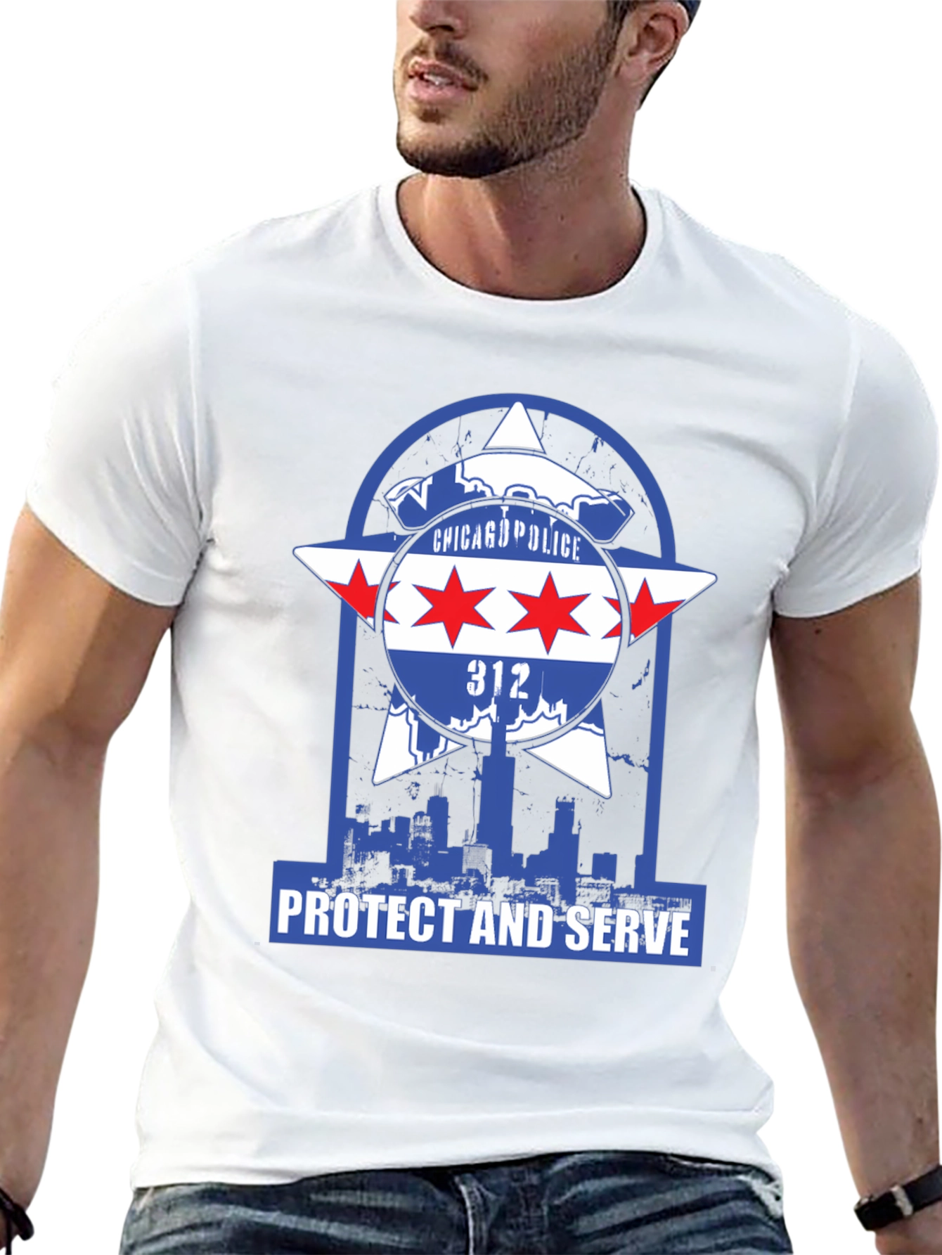 Chicago Police T-Shirt: Protect & Serve Graphic Tee