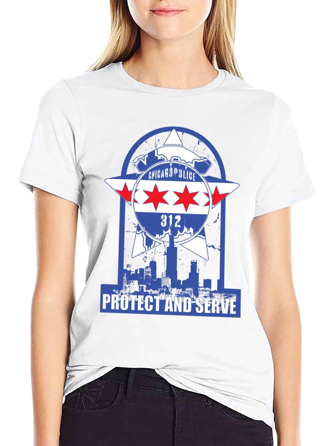 Chicago Police T-Shirt: Protect & Serve Graphic Tee