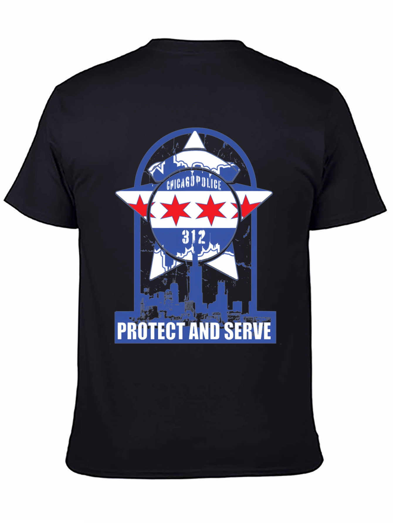 Chicago Police T-Shirt: Protect & Serve Graphic Tee