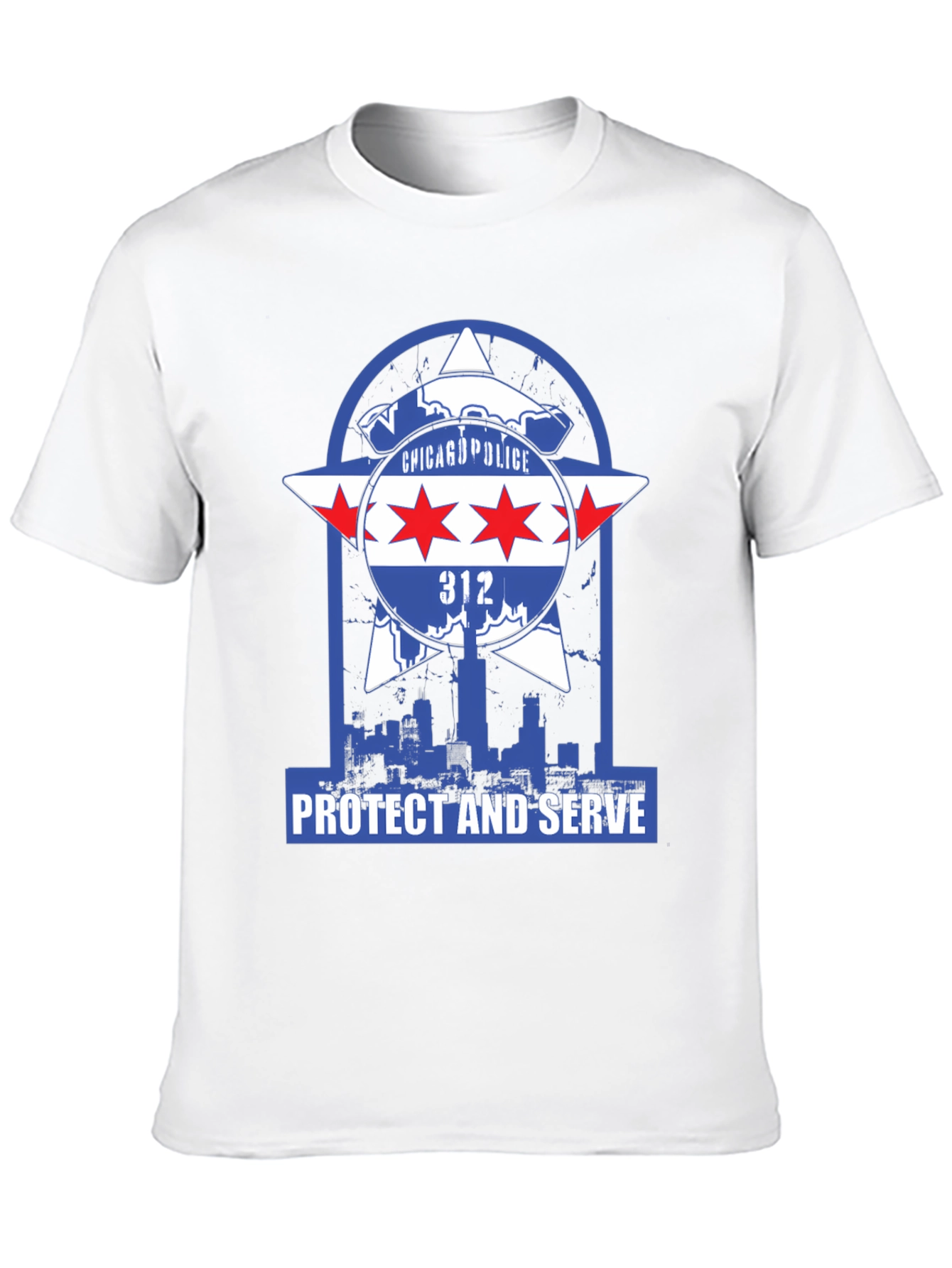 Chicago Police T-Shirt: Protect & Serve Graphic Tee