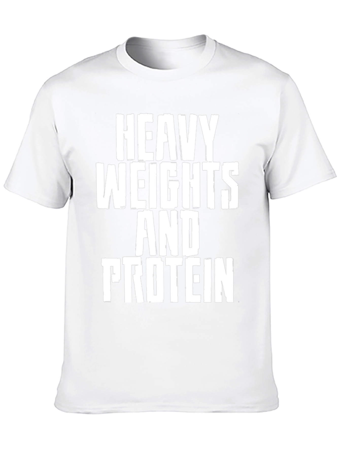 Heavy Weights and Protein Black T-Shirt