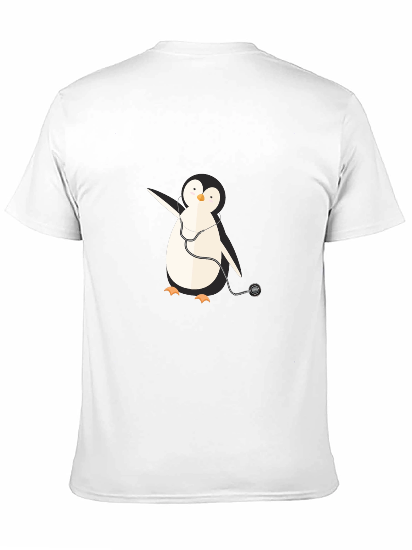 Penguin Doctor Graphic Tee - Novelty T-Shirt